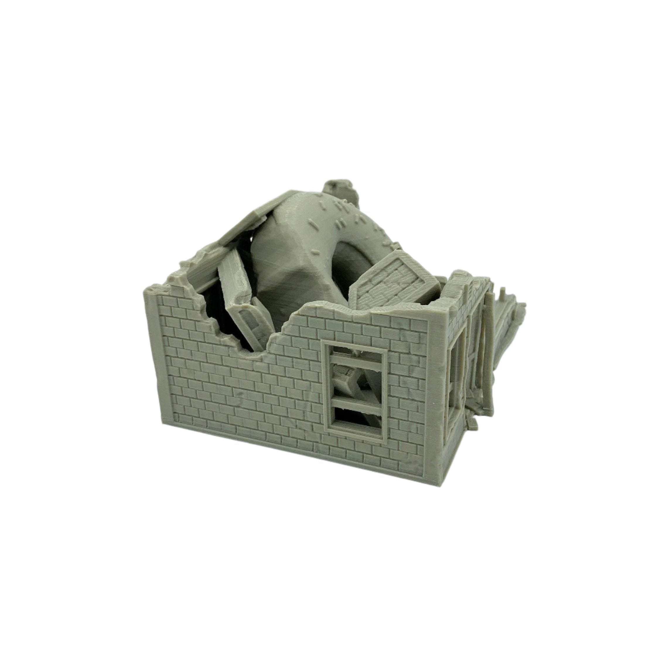 3d Printed Ruined Donut Shop / Crisis Protocol Compatible Option / Corvus Games Terrain Licensed Printer / Print to Order