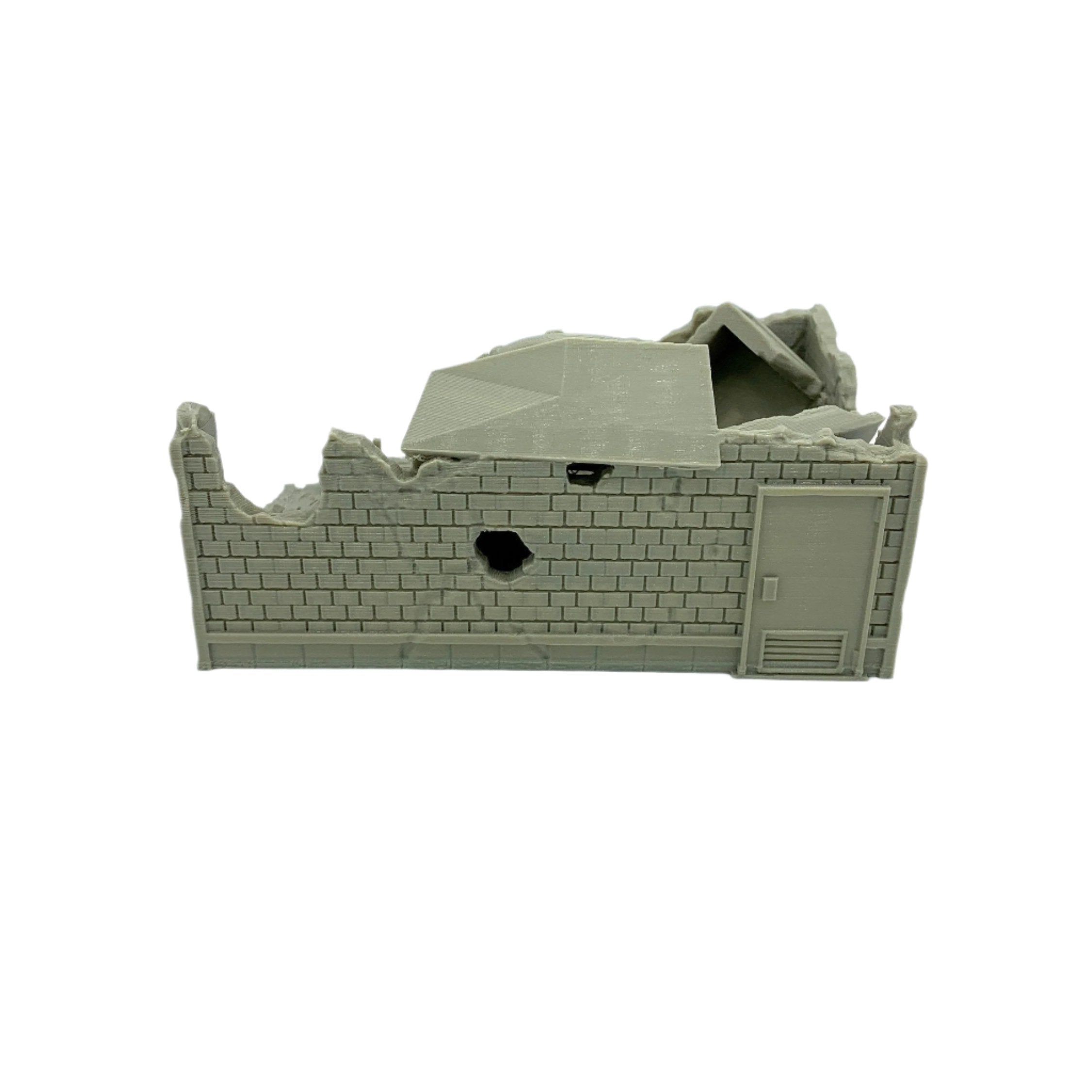 3d Printed Ruined Donut Shop / Crisis Protocol Compatible Option / Corvus Games Terrain Licensed Printer / Print to Order