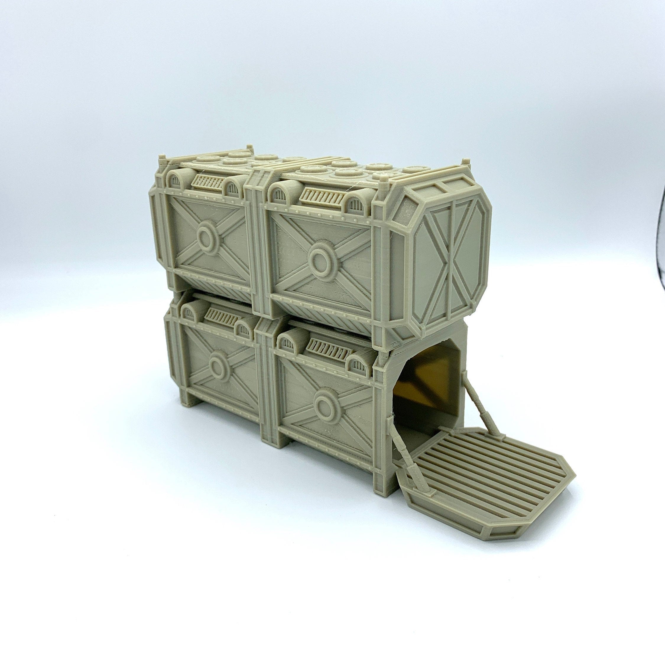 3d Printed / Sci-fi Shipping Containers /Star Wars Legion Compatible Pack/ Corvus Games Terrain Licensed Printer / Print to Order