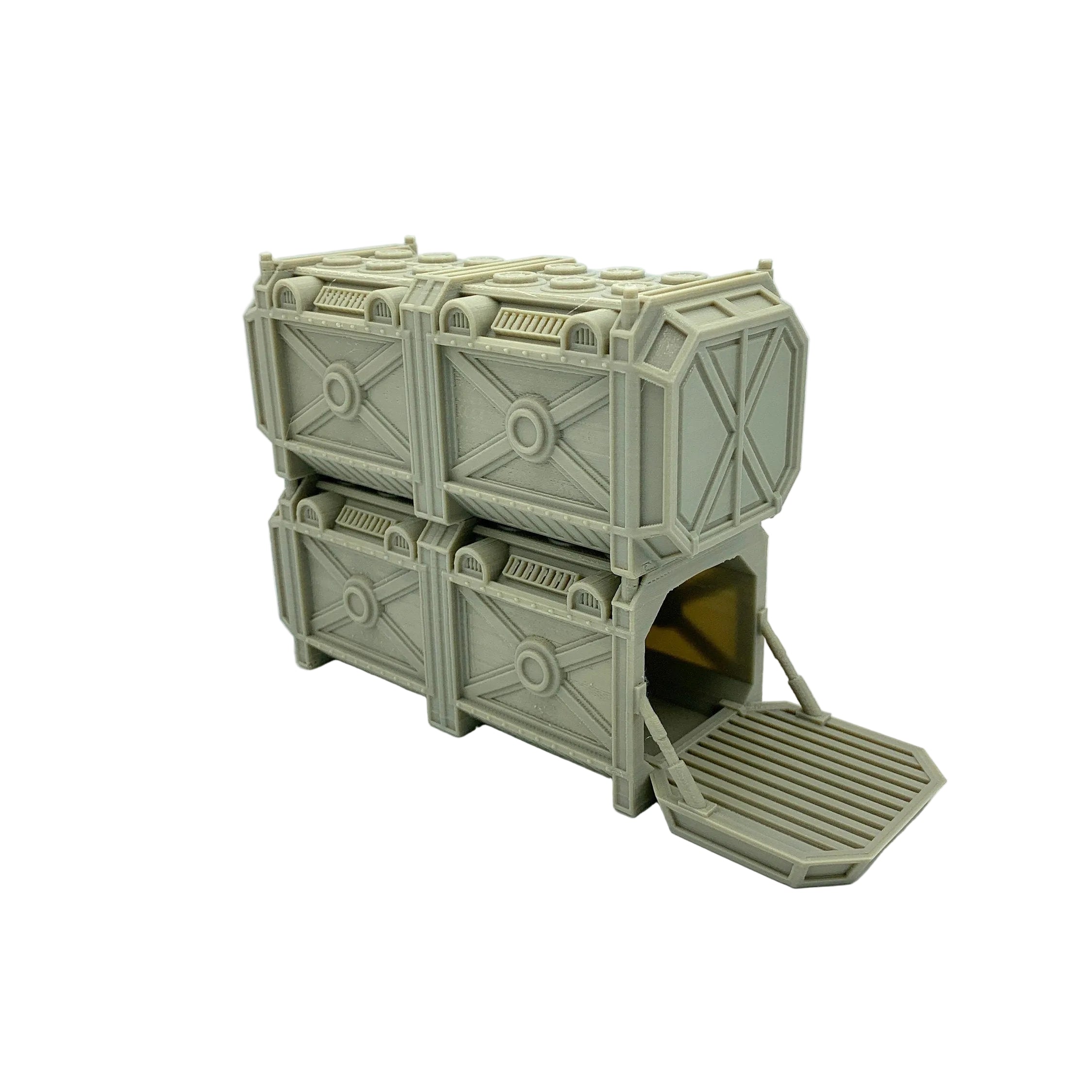 3d Printed / Sci-fi Shipping Containers /Star Wars Legion Compatible Pack/ Corvus Games Terrain Licensed Printer / Print to Order