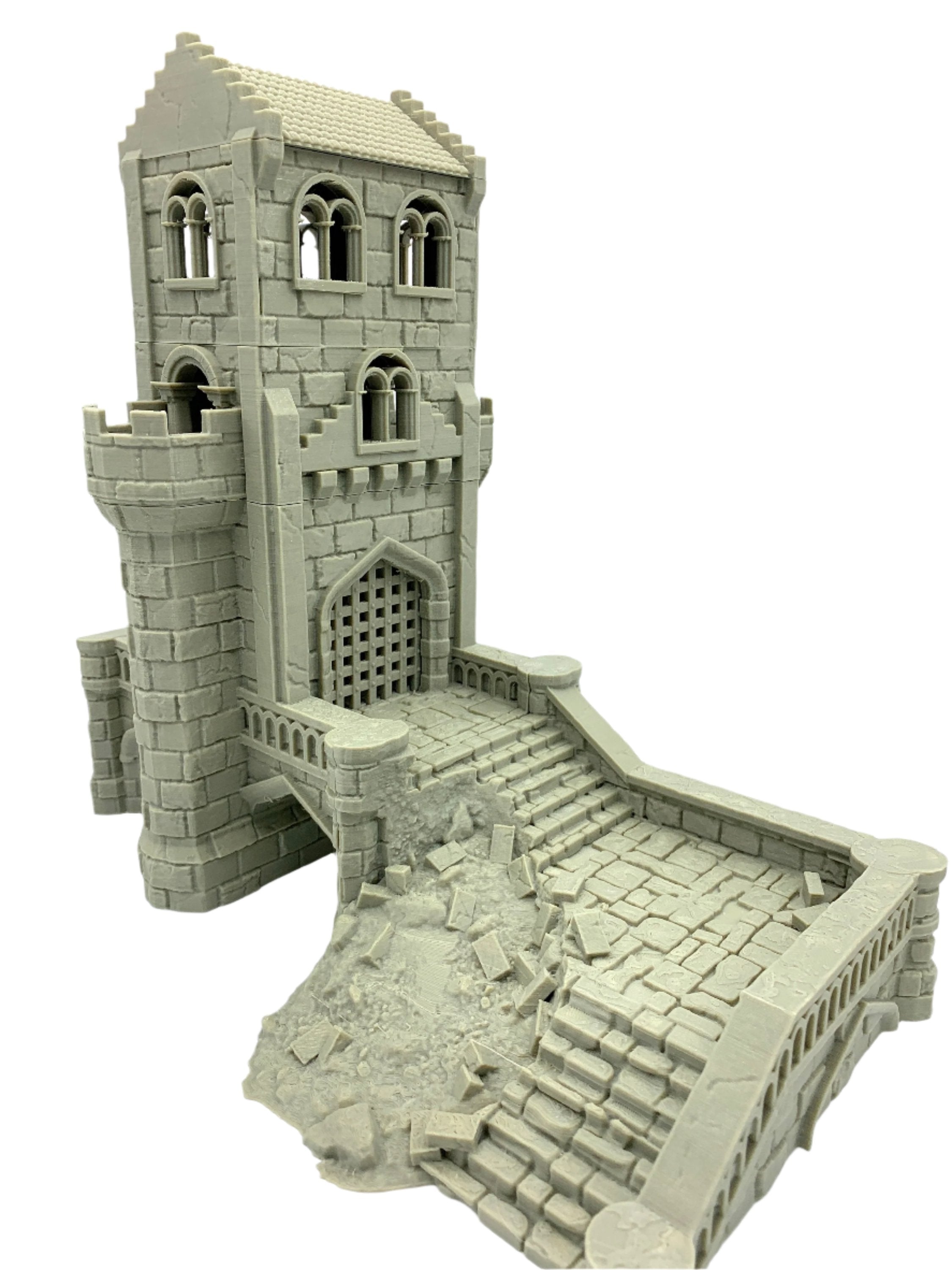 Arkenfel Modular Bridge GateHouse / Dark Realms Terrain / RPG and Wargame 3d Printed Tabletop Terrain / Licensed Printer