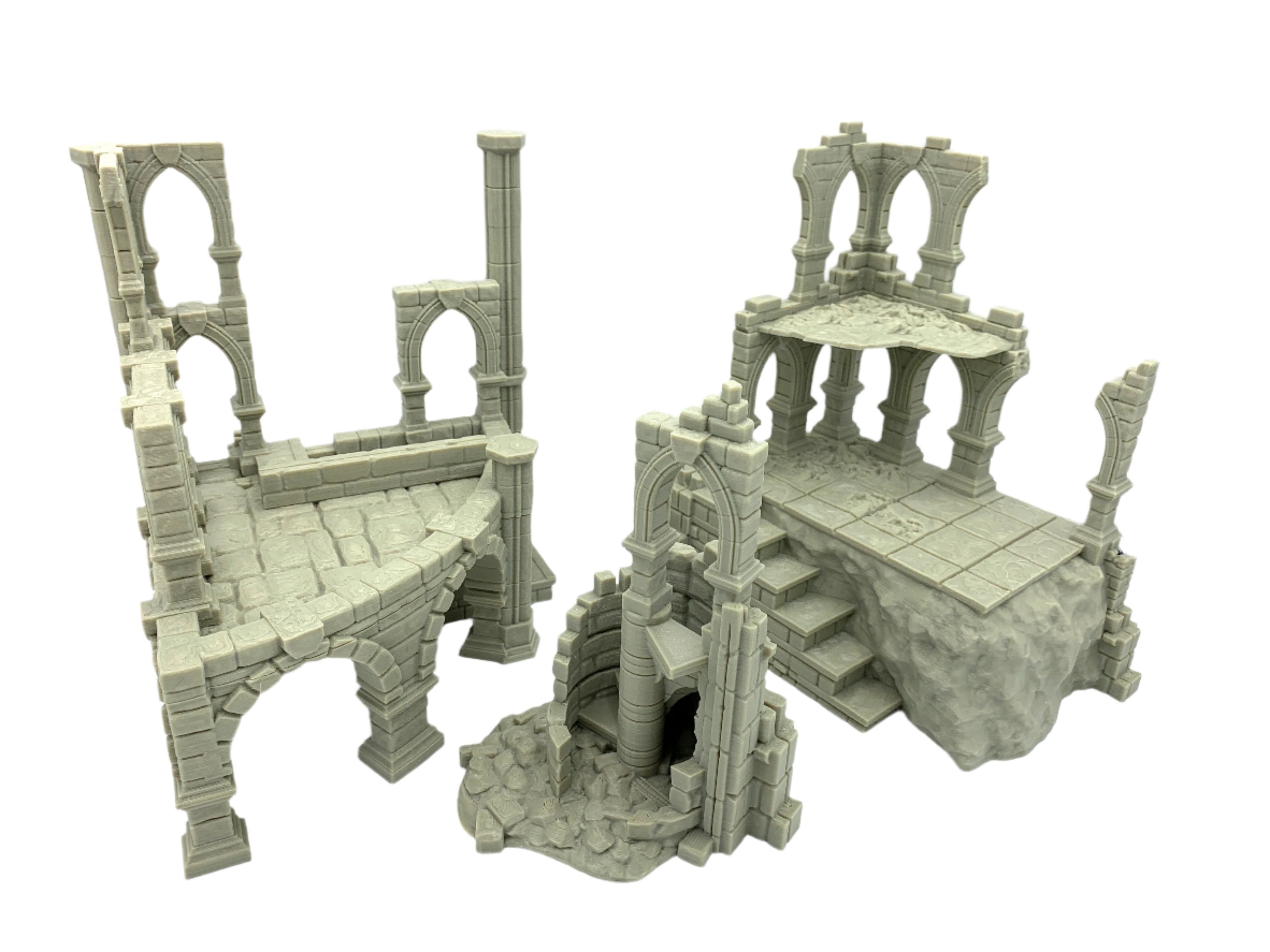 Frostguard Ruin Pack 1 / RPG and Wargame 3d Printed Tabletop Terrain / Licensed Printer