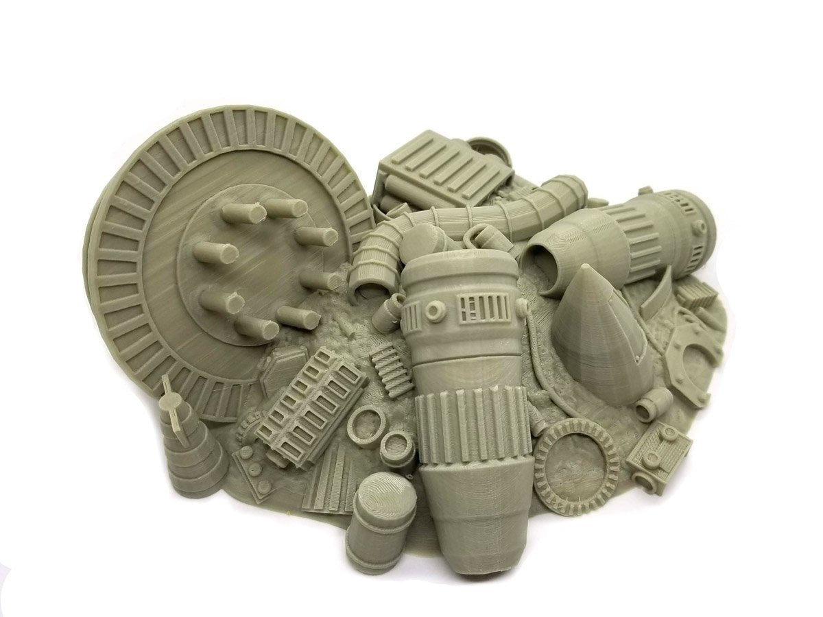 3d Printed Sci-Fi Junkyard Heaps / Imperial Terrain Licensed On-Line Printer / Print to Order