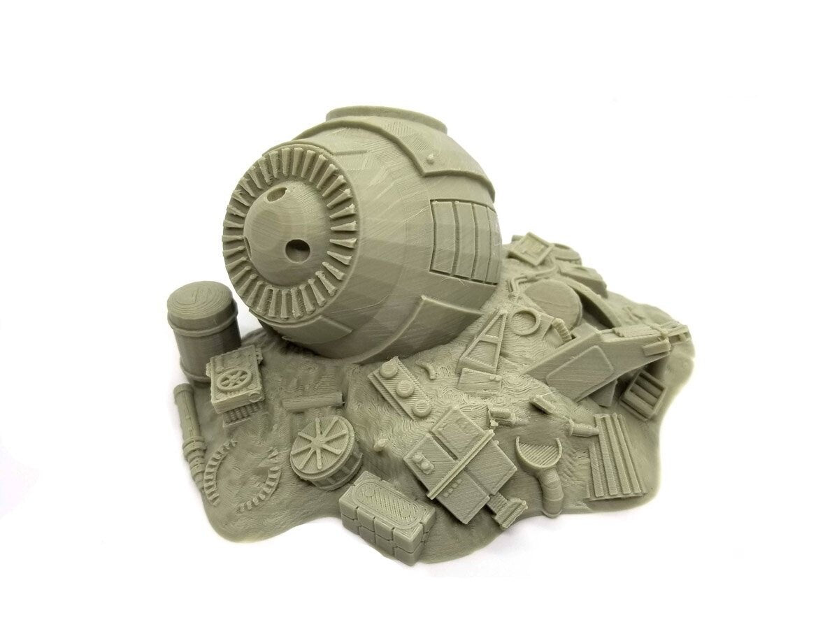 3d Printed Sci-Fi Junkyard Heaps / Imperial Terrain Licensed On-Line Printer / Print to Order