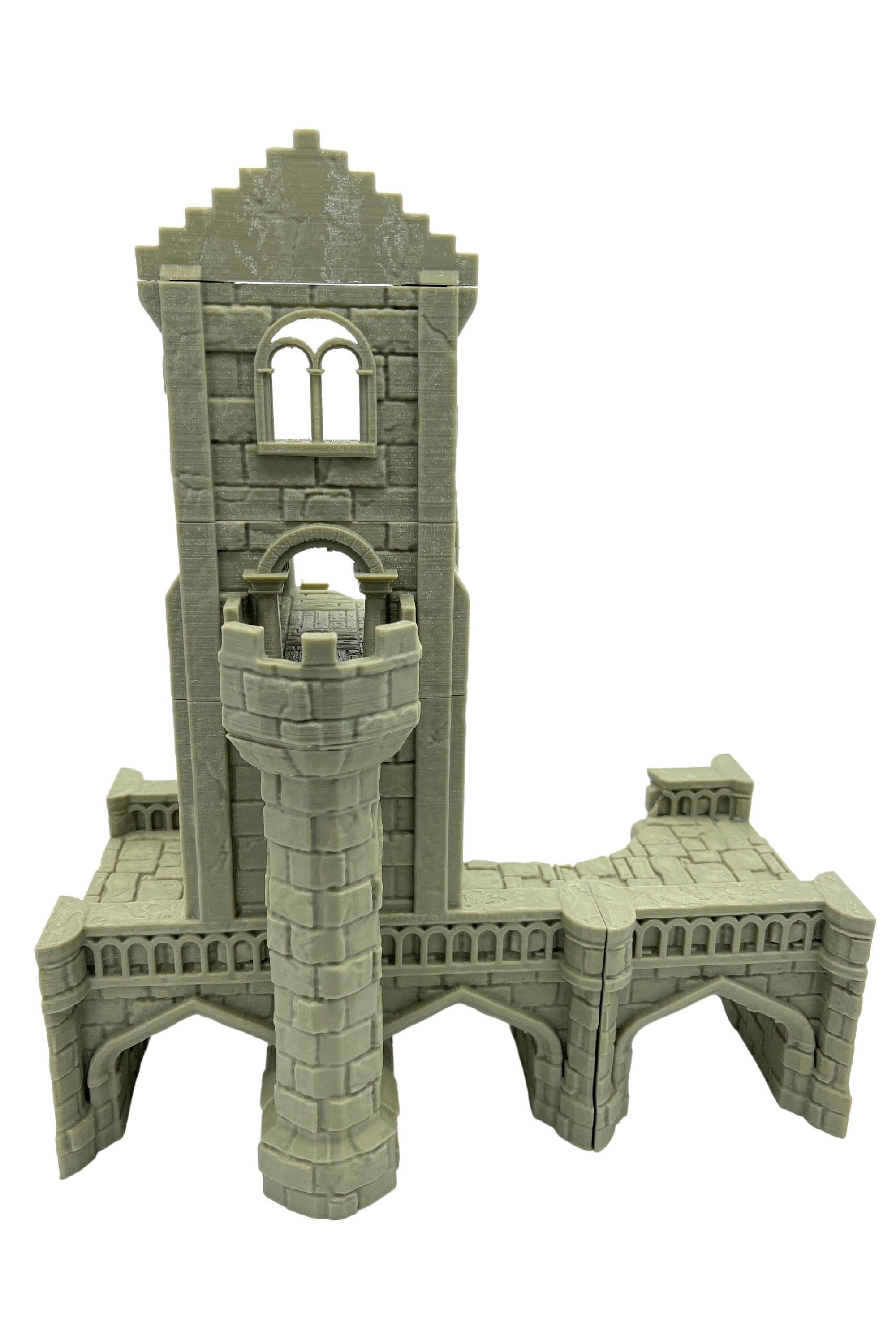 Arkenfel Modular Ruined Bridge GateHouse / Dark Realms Terrain / RPG and Wargame 3d Printed Tabletop Terrain / Licensed Printer