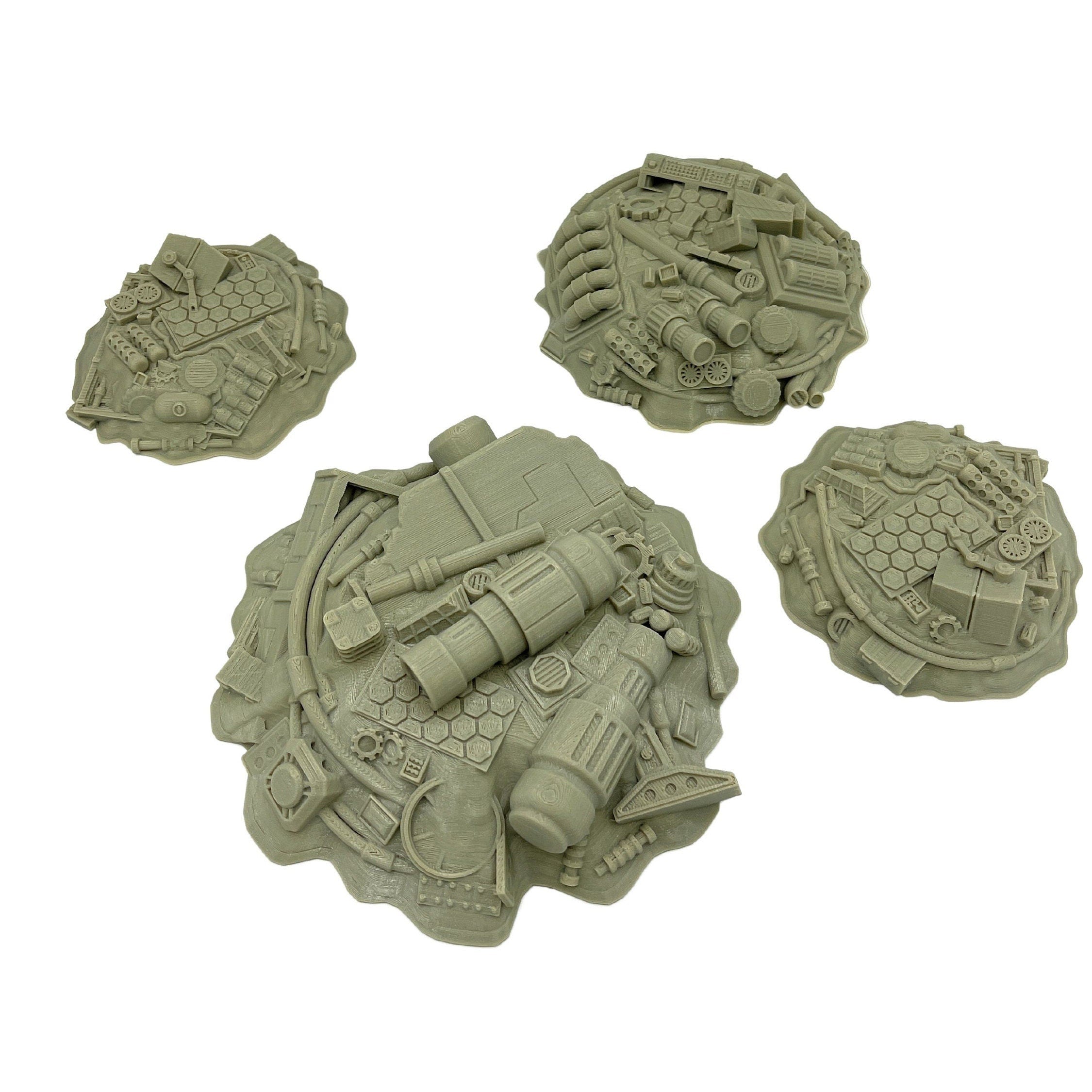 3d Printed / Sci-fi Junk Piles /Star Wars Legion Compatible Pack/ Corvus Games Terrain Licensed Printer / Print to Order