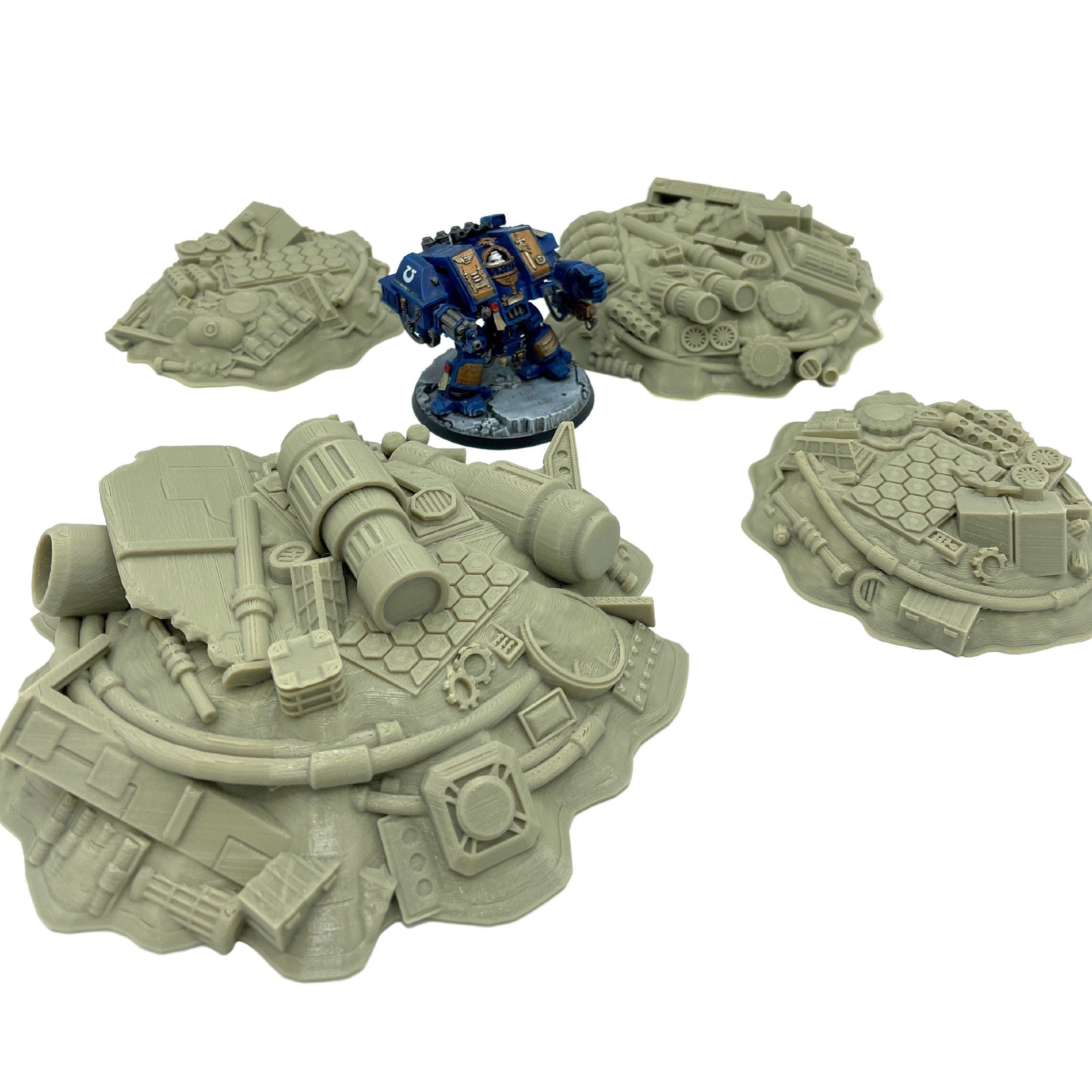 3d Printed / Sci-fi Junk Piles /Star Wars Legion Compatible Pack/ Corvus Games Terrain Licensed Printer / Print to Order