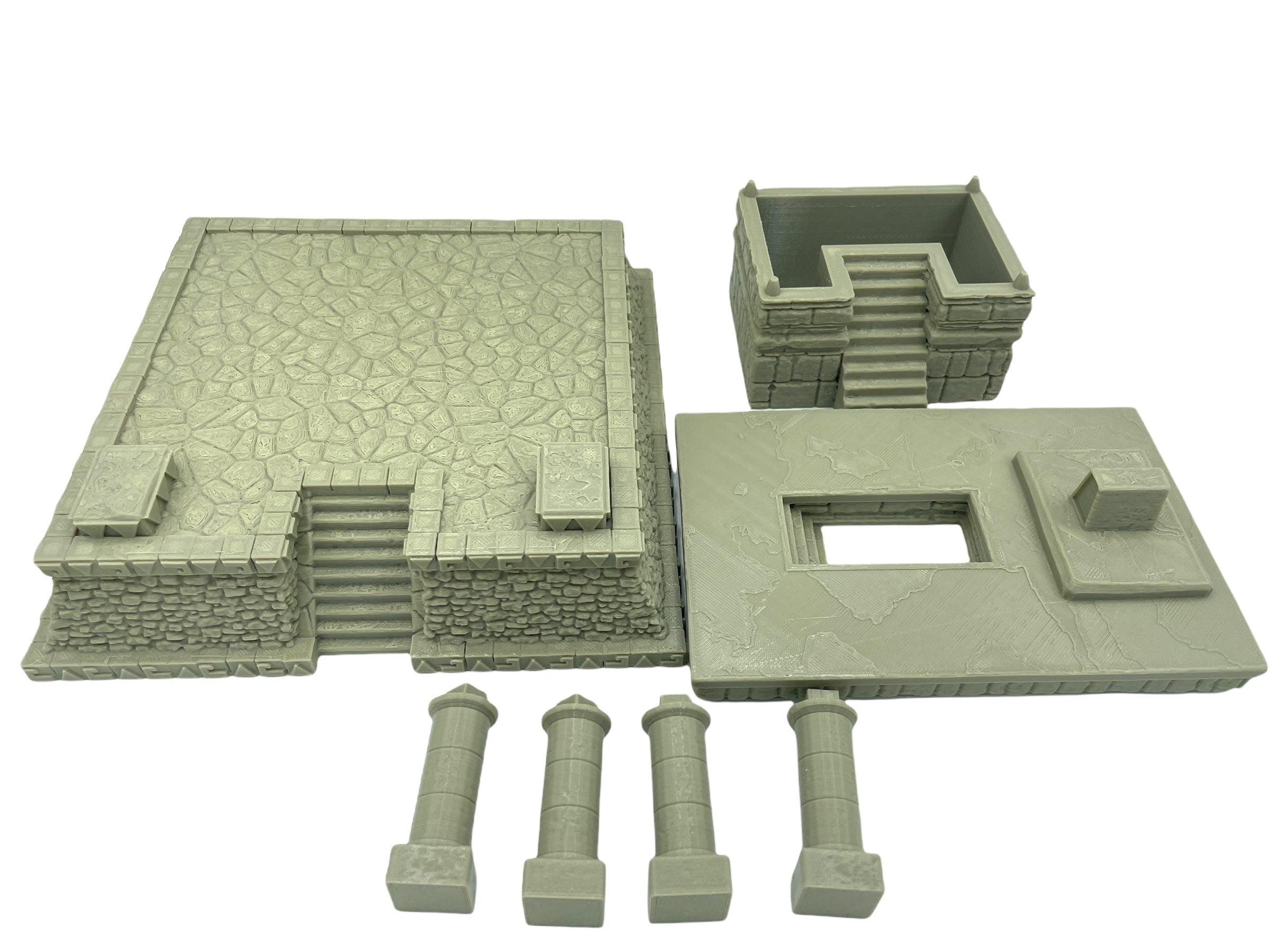 Jungle Altar / Dark Realms Forge / RPG and Wargame 3d Printed Tabletop Terrain / Licensed Printer