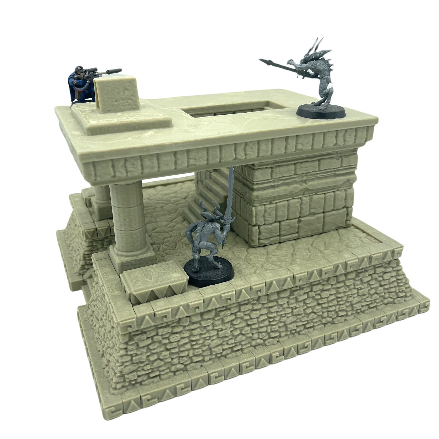 Jungle Altar / Dark Realms Forge / RPG and Wargame 3d Printed Tabletop Terrain / Licensed Printer