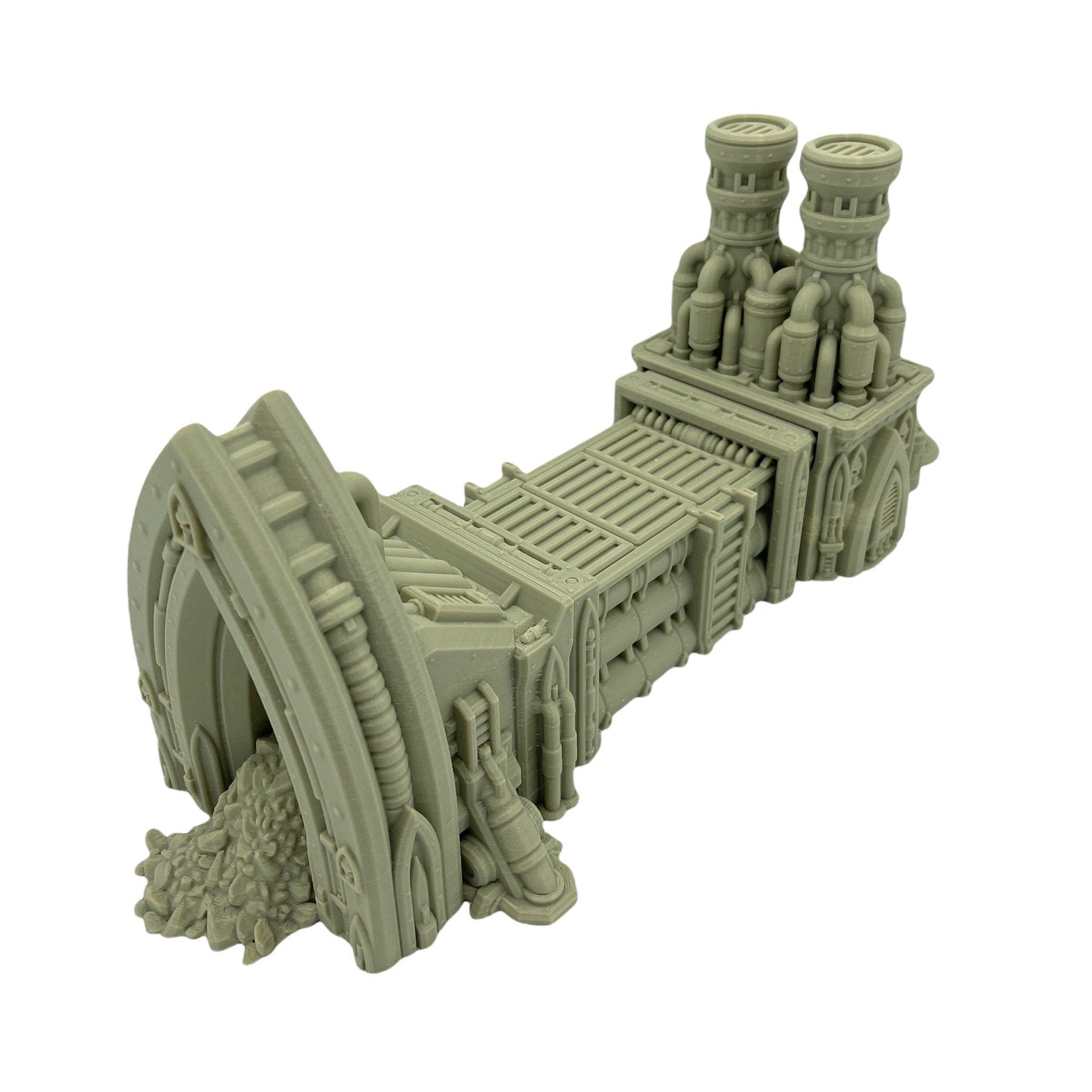 Outpost 21 - Battlefield Refinery / Forbidden Prints / RPG and Wargame 3d Printed Tabletop Terrain / Licensed Printer