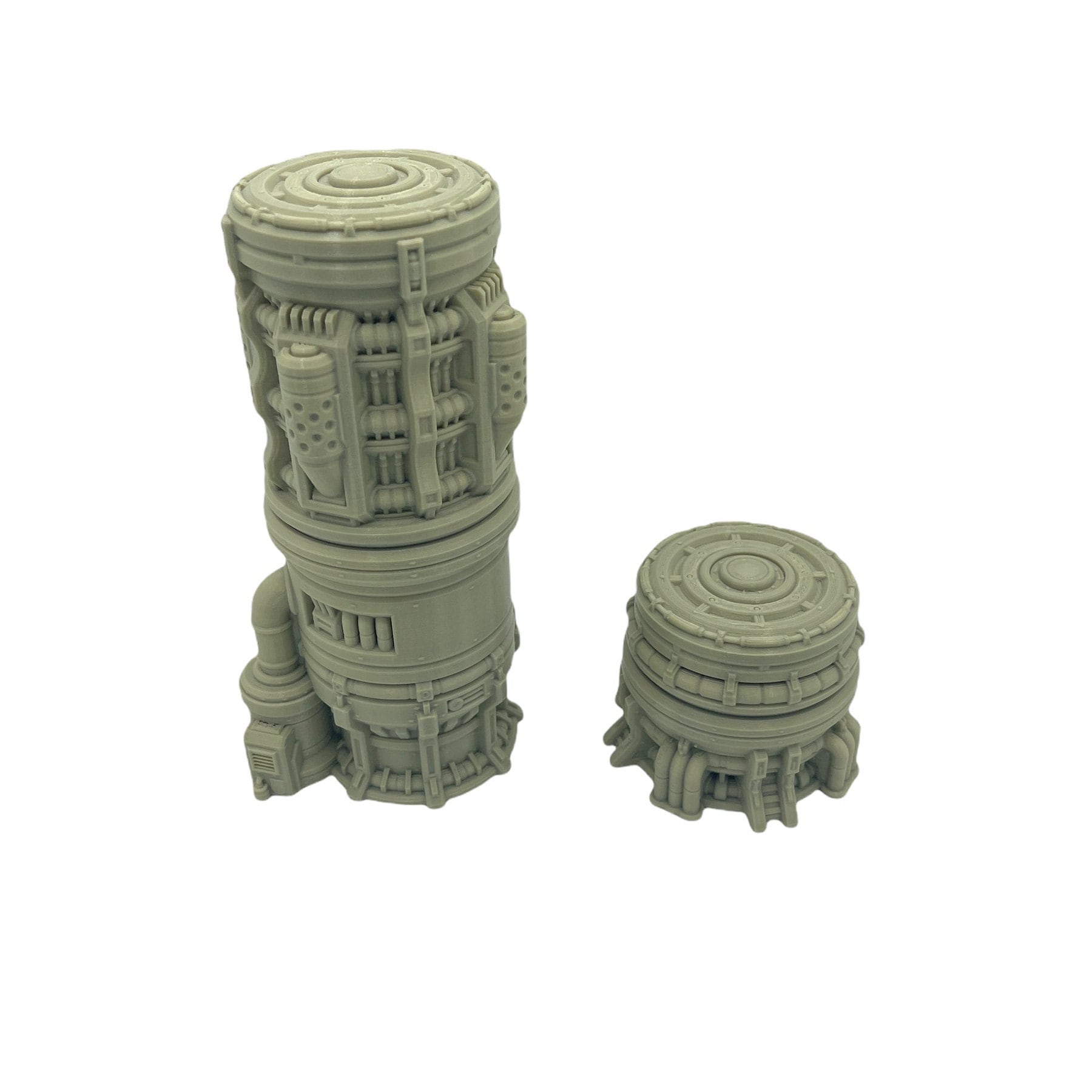 Outpost 21 - Gas Silos Scatter Pack / Forbidden Prints / RPG and Wargame 3d Printed Tabletop Terrain / Licensed Printer