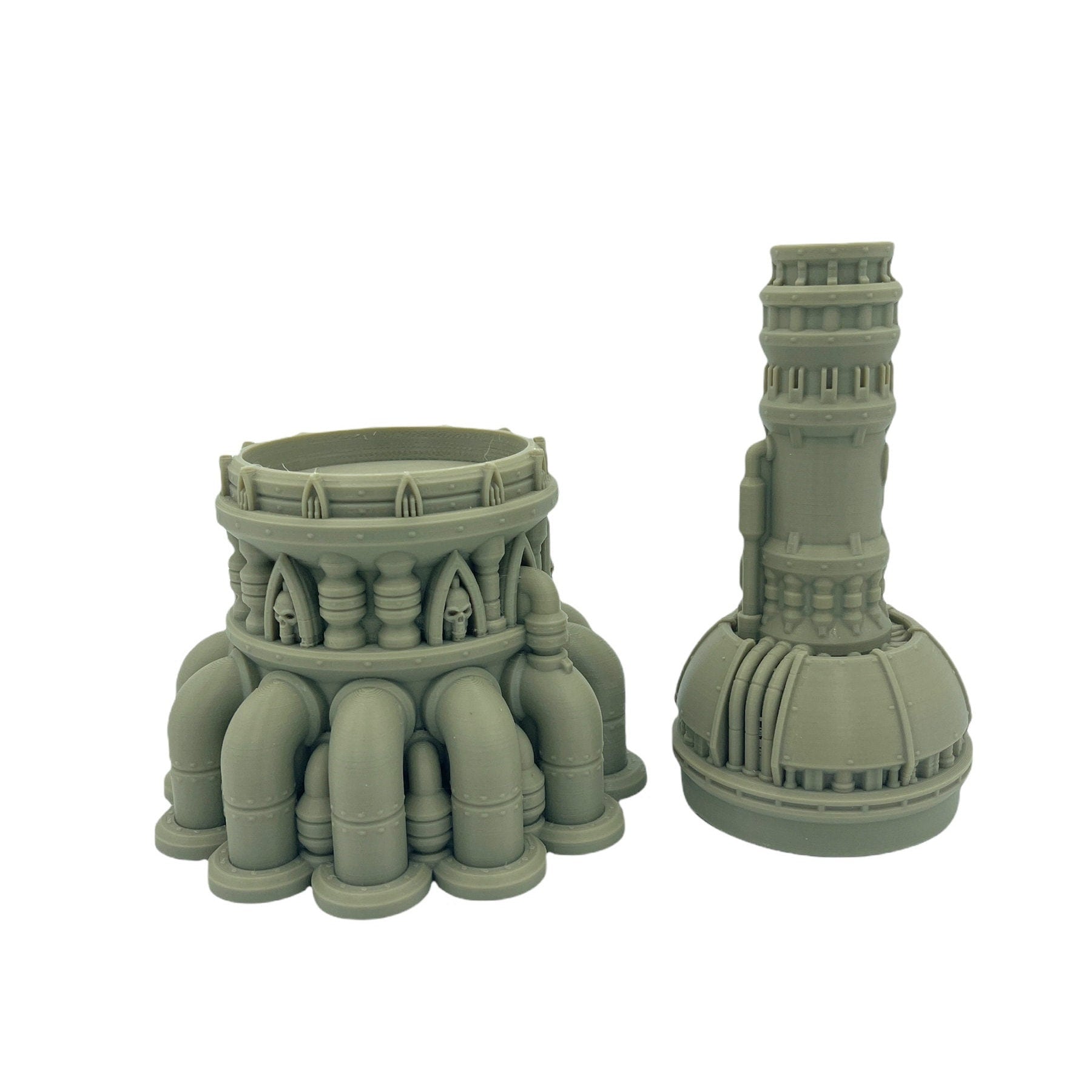 Outpost 21 - Smokestack 2 / Forbidden Prints / RPG and Wargame 3d Printed Tabletop Terrain / Licensed Printer