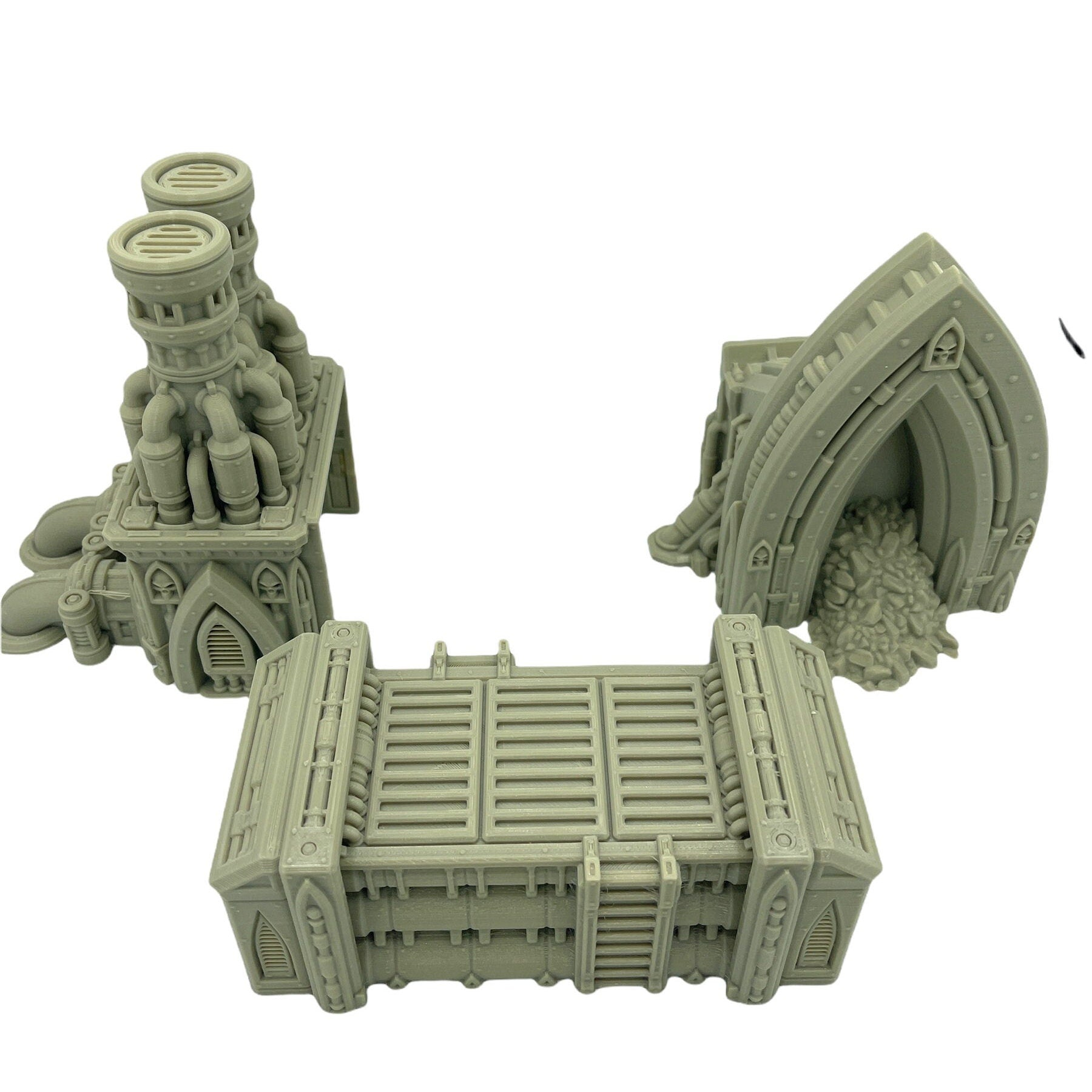 Outpost 21 - Battlefield Refinery / Forbidden Prints / RPG and Wargame 3d Printed Tabletop Terrain / Licensed Printer