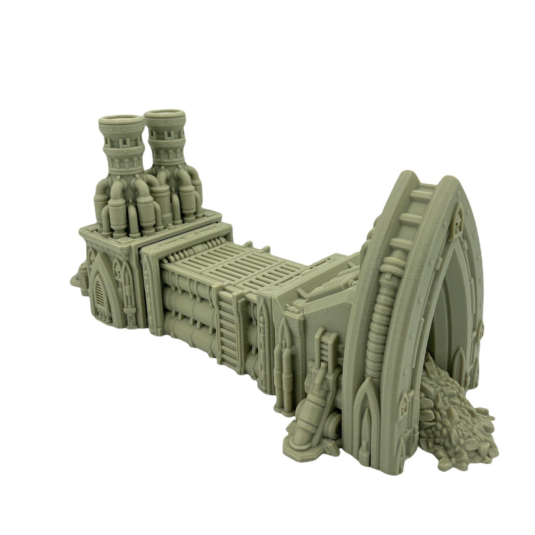 Outpost 21 - Battlefield Refinery / Forbidden Prints / RPG and Wargame 3d Printed Tabletop Terrain / Licensed Printer