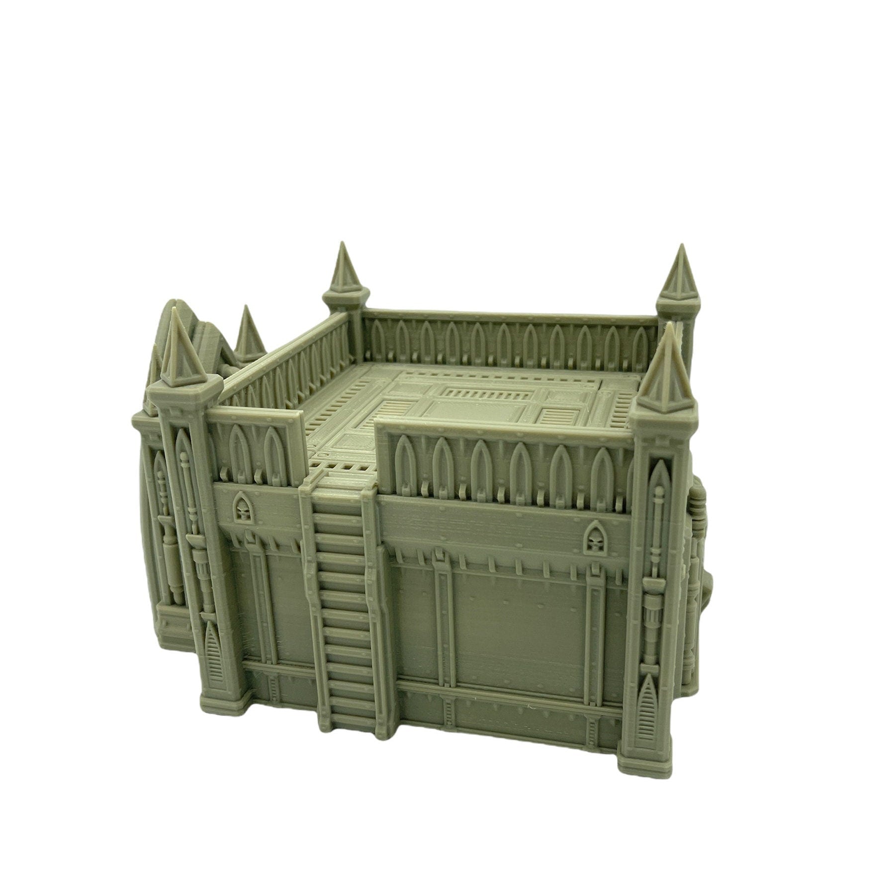 Outpost 21 - Building 1 / Forbidden Prints / RPG and Wargame 3d Printed Tabletop Terrain / Licensed Printer