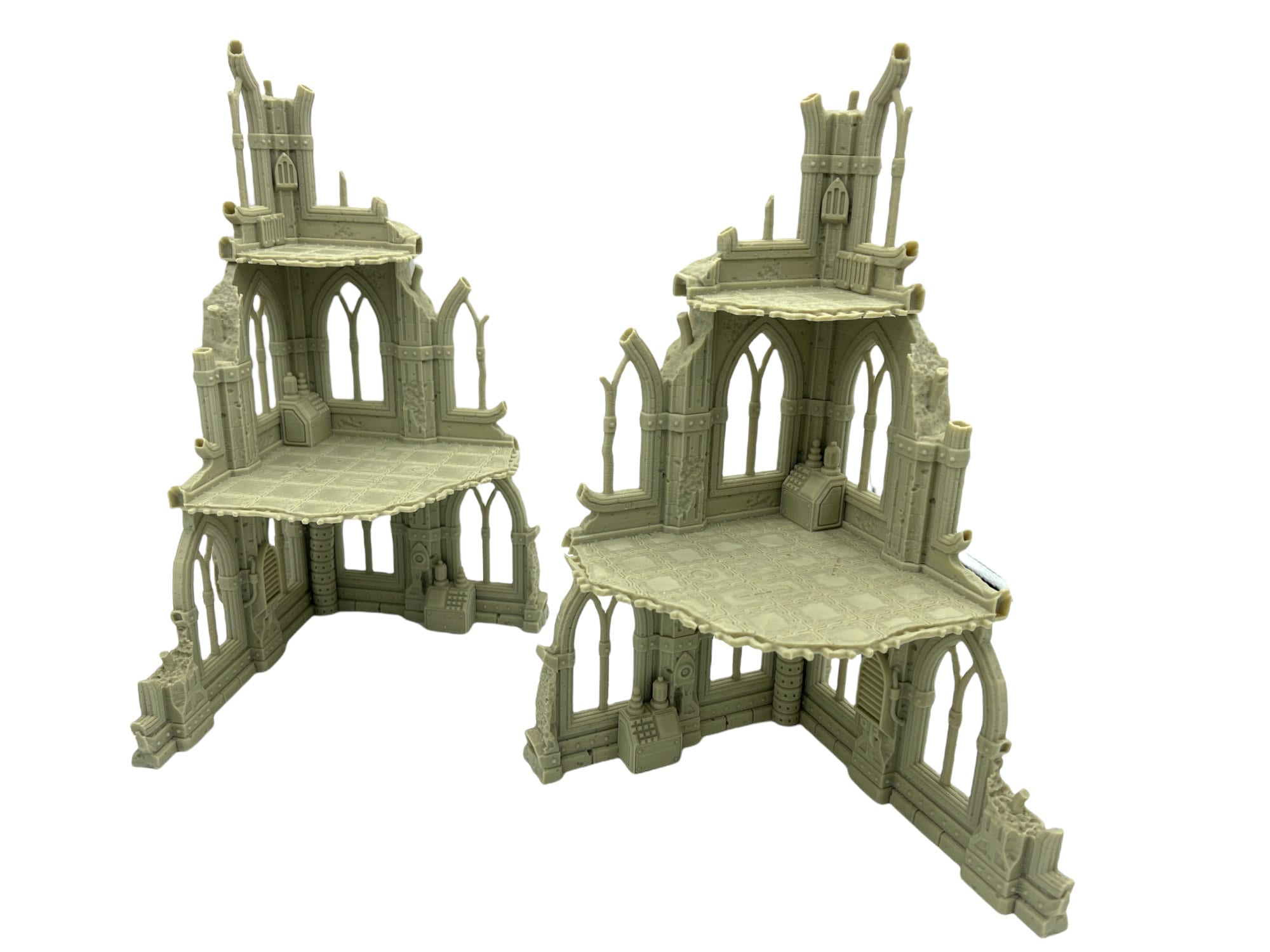 Grim Dark Ruins Set 1 / Terrain 4 Print / RPG and Wargame 3d Printed Tabletop Terrain / Licensed Printer