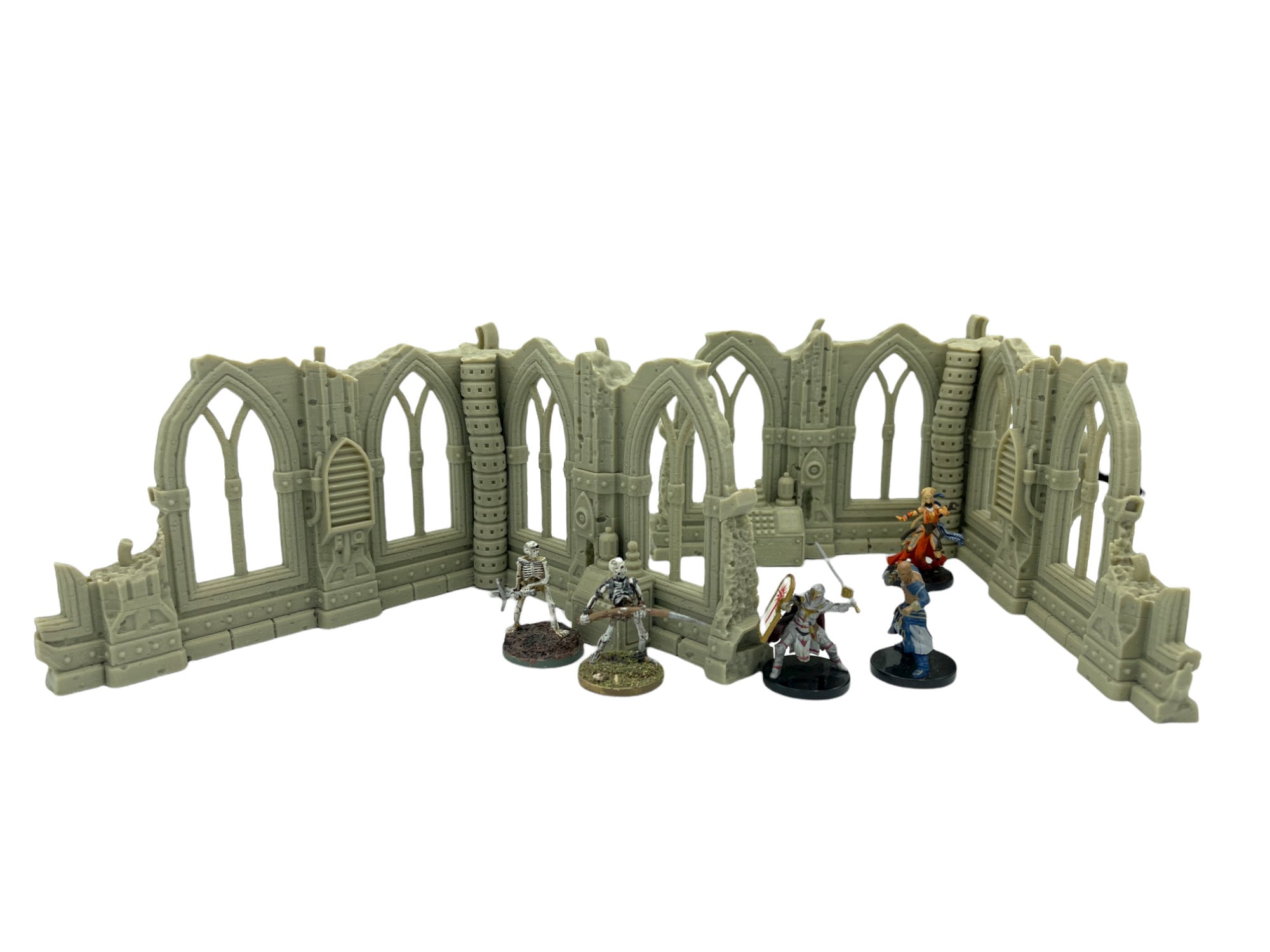 Grim Dark Ruins Set 2 / Terrain 4 Print / RPG and Wargame 3d Printed Tabletop Terrain / Licensed Printer