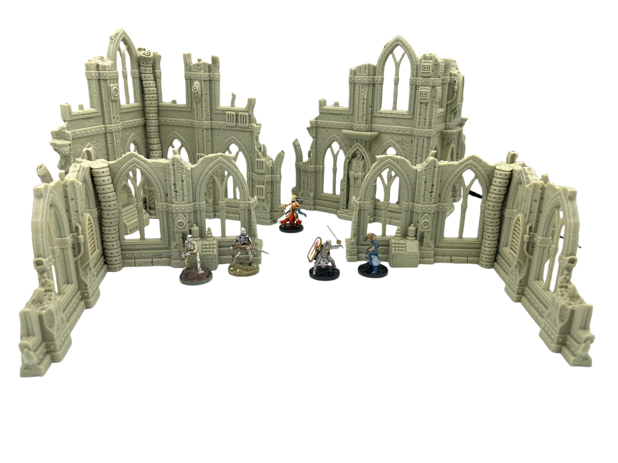 Grim Dark Ruins Set 2 / Terrain 4 Print / RPG and Wargame 3d Printed Tabletop Terrain / Licensed Printer