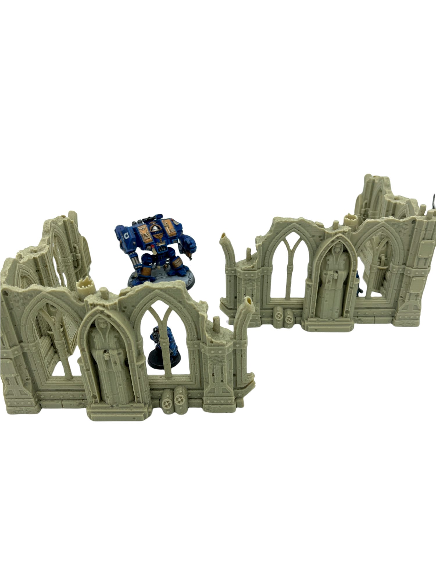 Grim Dark Ruins Set 3 / Terrain 4 Print / RPG and Wargame 3d Printed Tabletop Terrain / Licensed Printer