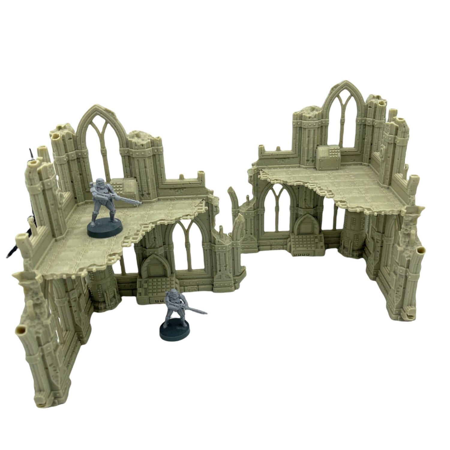 Grim Dark Ruins Set 3 / Terrain 4 Print / RPG and Wargame 3d Printed Tabletop Terrain / Licensed Printer