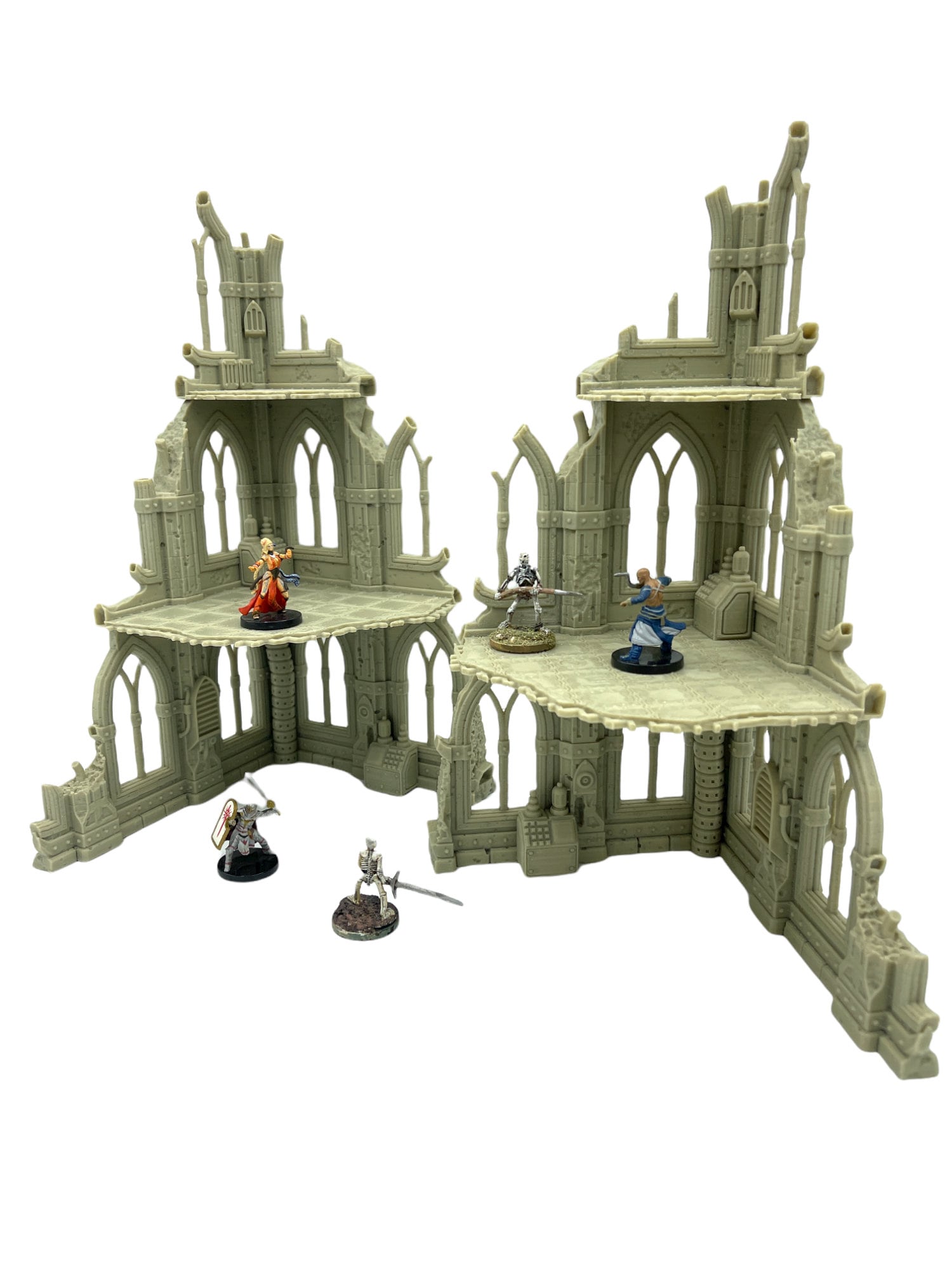 Grim Dark Ruins Set 1 / Terrain 4 Print / RPG and Wargame 3d Printed Tabletop Terrain / Licensed Printer