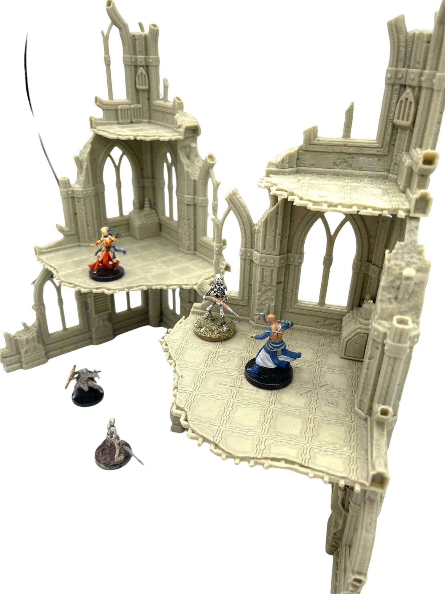 Grim Dark Ruins Set 1 / Terrain 4 Print / RPG and Wargame 3d Printed Tabletop Terrain / Licensed Printer