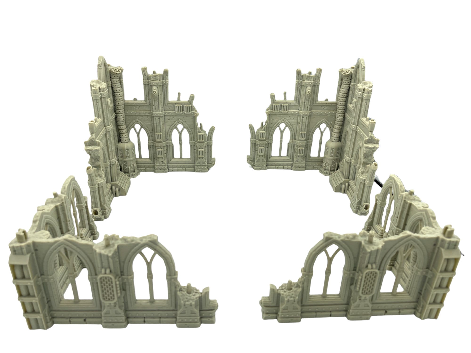 Grim Dark Ruins Set 2 / Terrain 4 Print / RPG and Wargame 3d Printed Tabletop Terrain / Licensed Printer