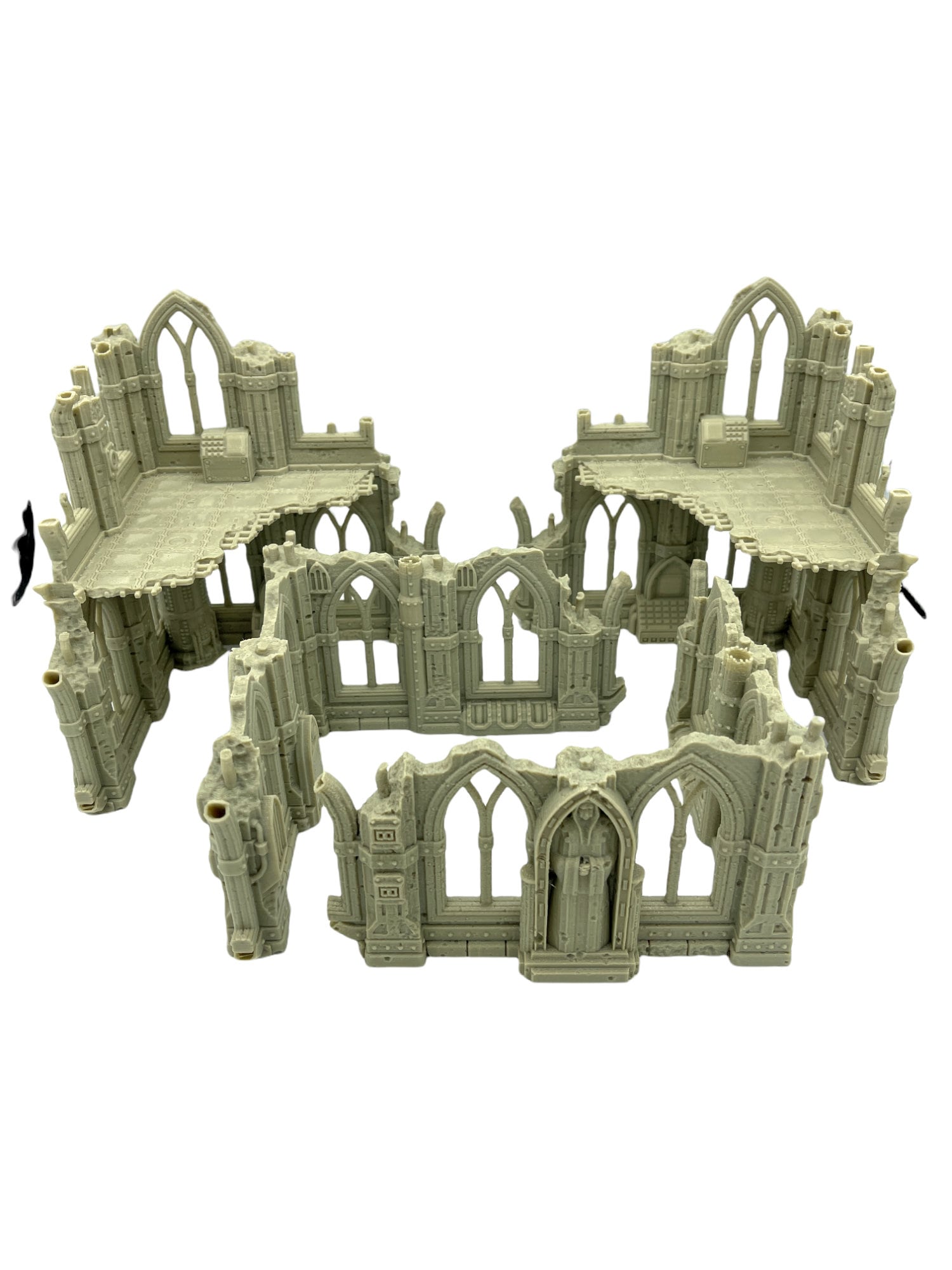 Grim Dark Ruins Set 3 / Terrain 4 Print / RPG and Wargame 3d Printed Tabletop Terrain / Licensed Printer