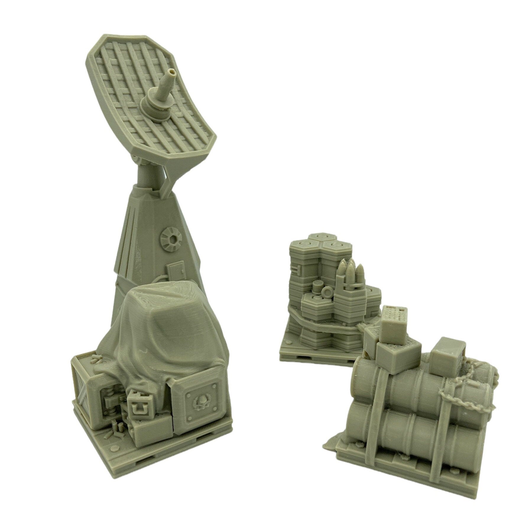 Outpost Scatter Pack / Txarli Factory / Legion and Wargame 3d Printed Tabletop Terrain / Licensed Printer