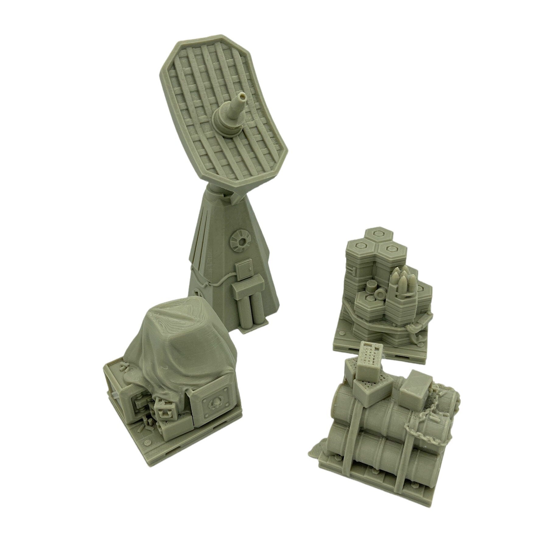 Outpost Scatter Pack / Txarli Factory / Legion and Wargame 3d Printed Tabletop Terrain / Licensed Printer