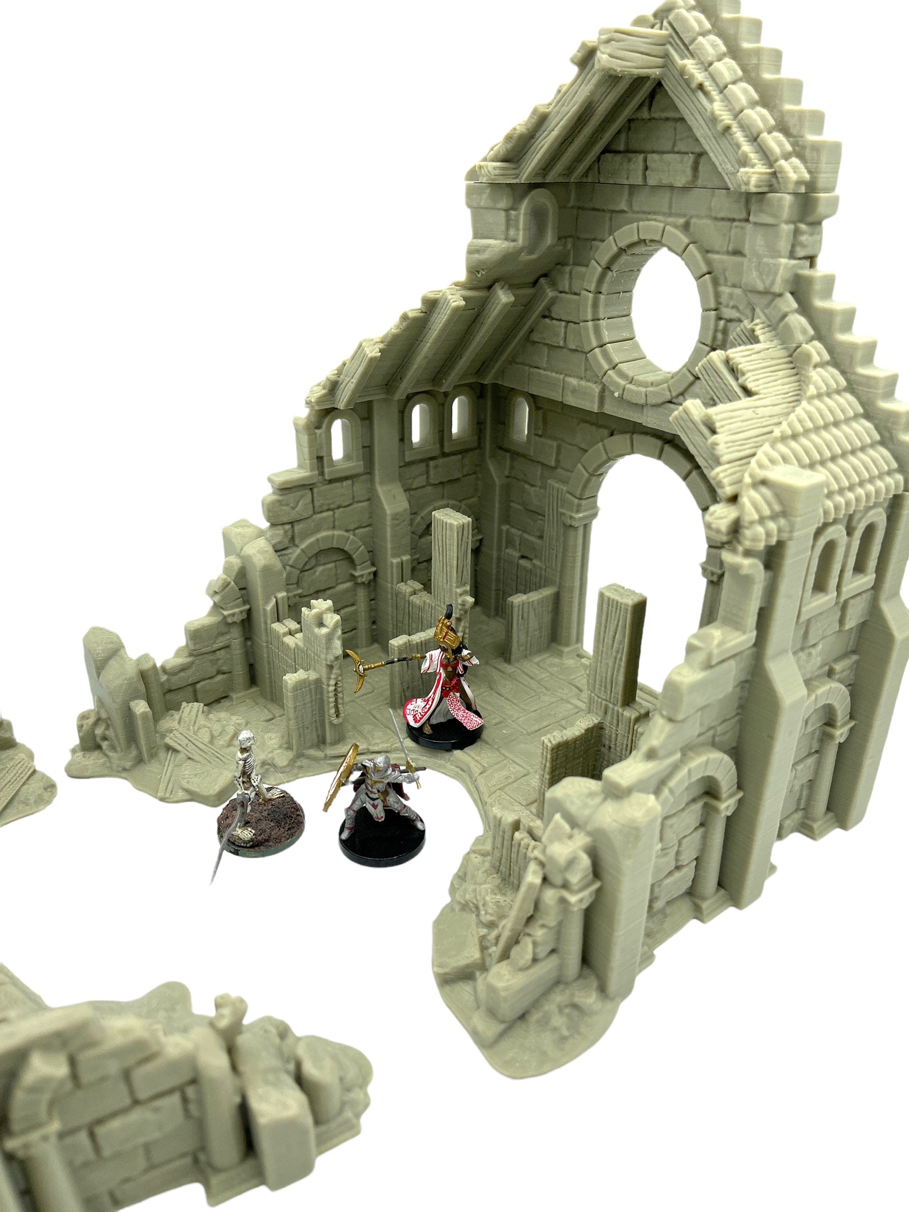 Arkenfel Ruined Stable / Dark Realms Terrain / RPG and Wargame 3d Printed Tabletop Terrain / Licensed Printer