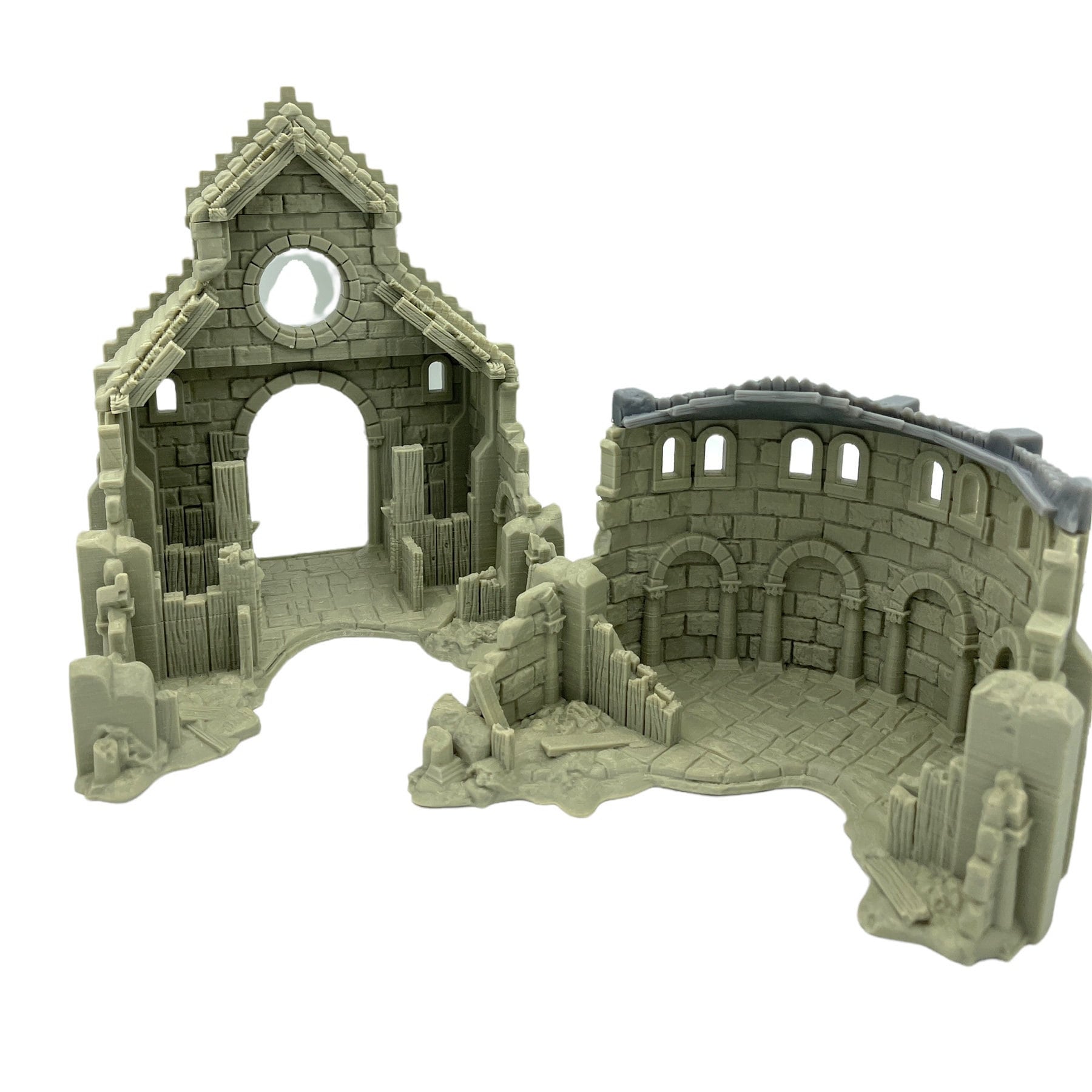 Arkenfel Ruined Stable / Dark Realms Terrain / RPG and Wargame 3d Printed Tabletop Terrain / Licensed Printer