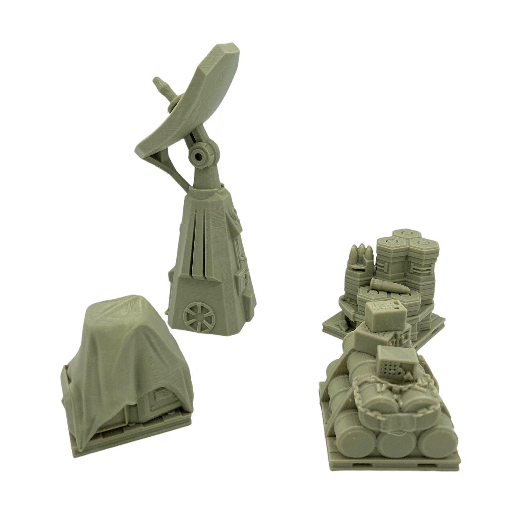 Outpost Scatter Pack / Txarli Factory / Legion and Wargame 3d Printed Tabletop Terrain / Licensed Printer