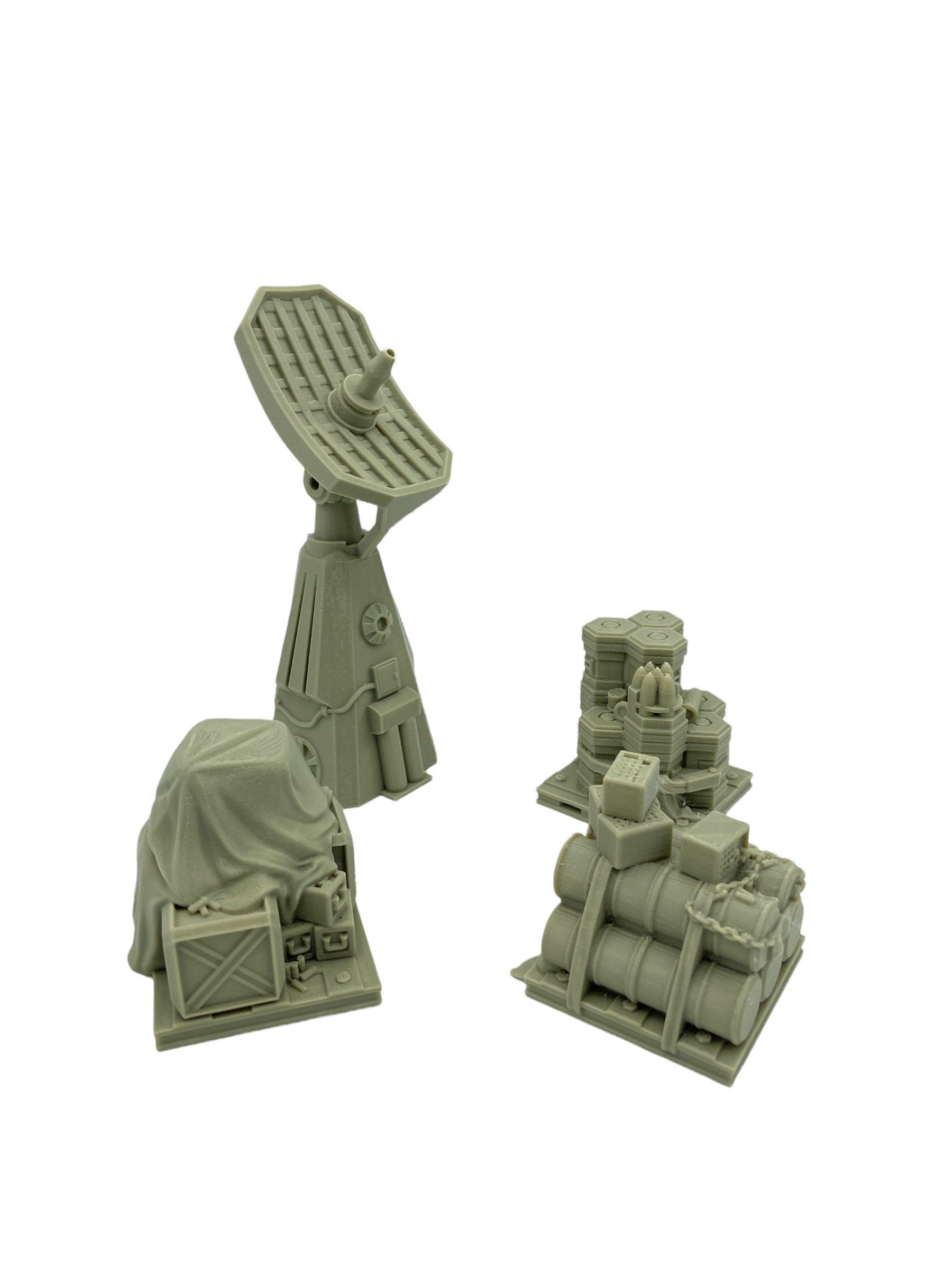 Outpost Scatter Pack / Txarli Factory / Legion and Wargame 3d Printed Tabletop Terrain / Licensed Printer