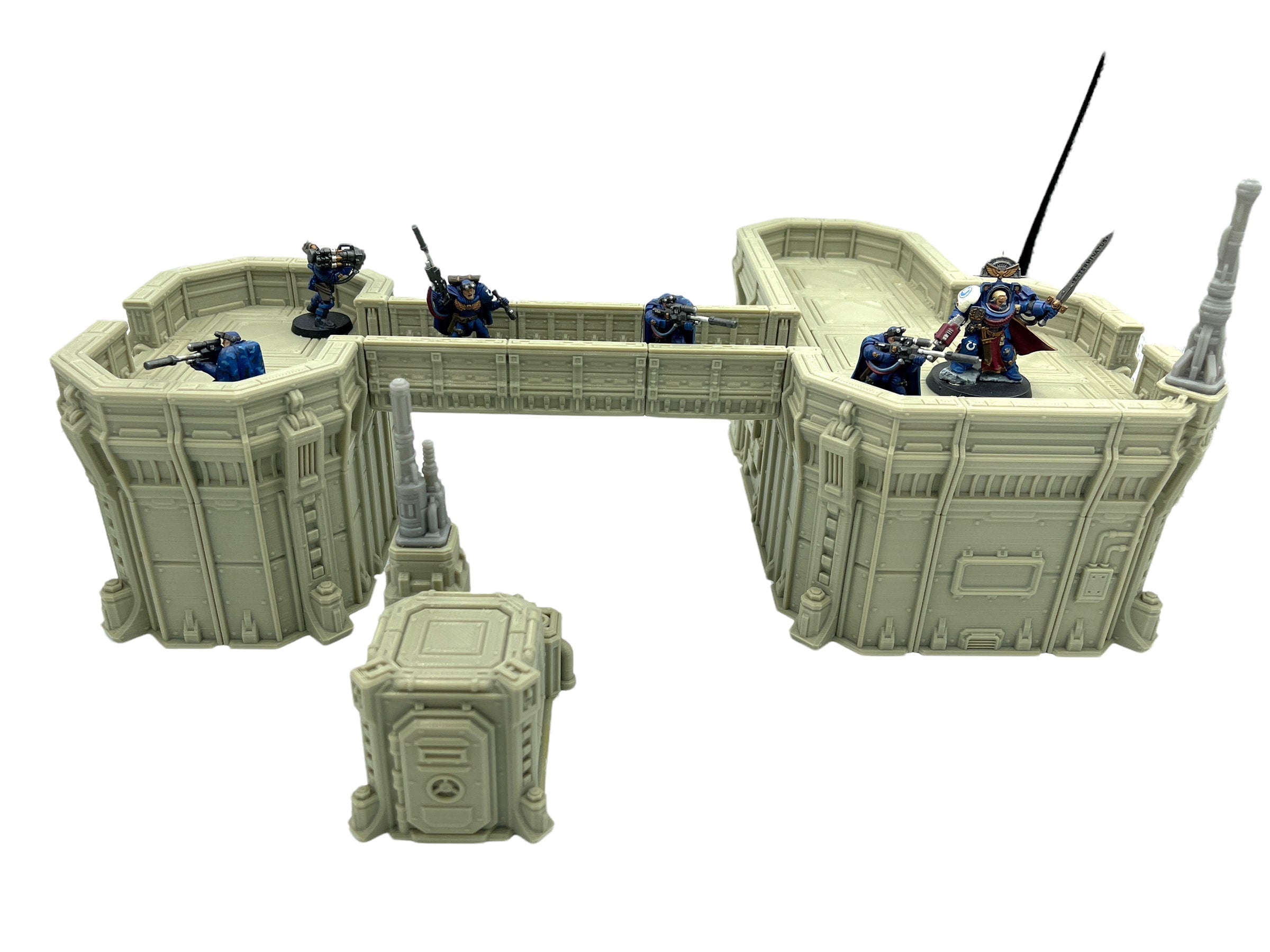 Outpost 21 - Garrison 1 / Forbidden Prints / RPG and Wargame 3d Printed Tabletop Terrain / Licensed Printer