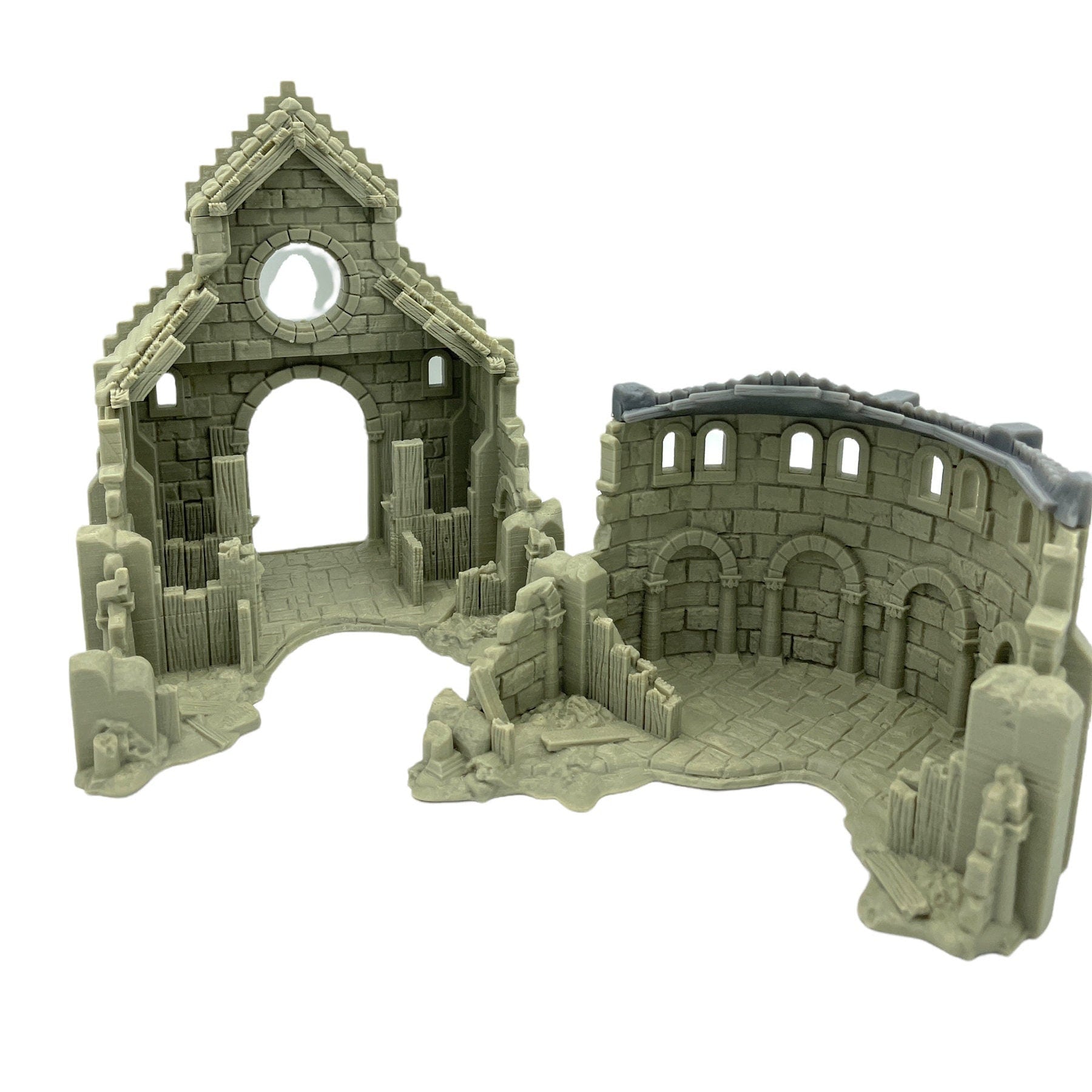 Arkenfel Ruined Stable / Dark Realms Terrain / RPG and Wargame 3d Printed Tabletop Terrain / Licensed Printer