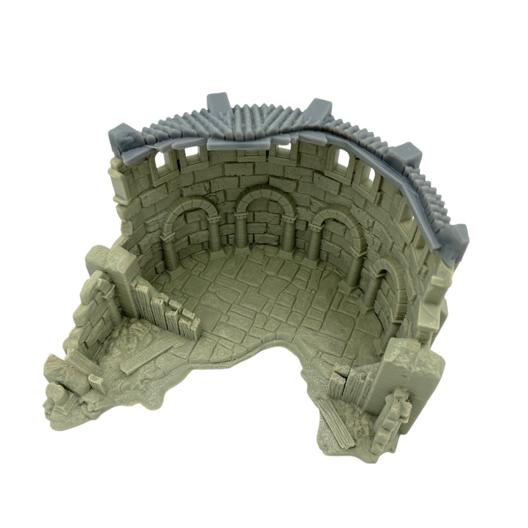 Arkenfel Ruined Stable / Dark Realms Terrain / RPG and Wargame 3d Printed Tabletop Terrain / Licensed Printer