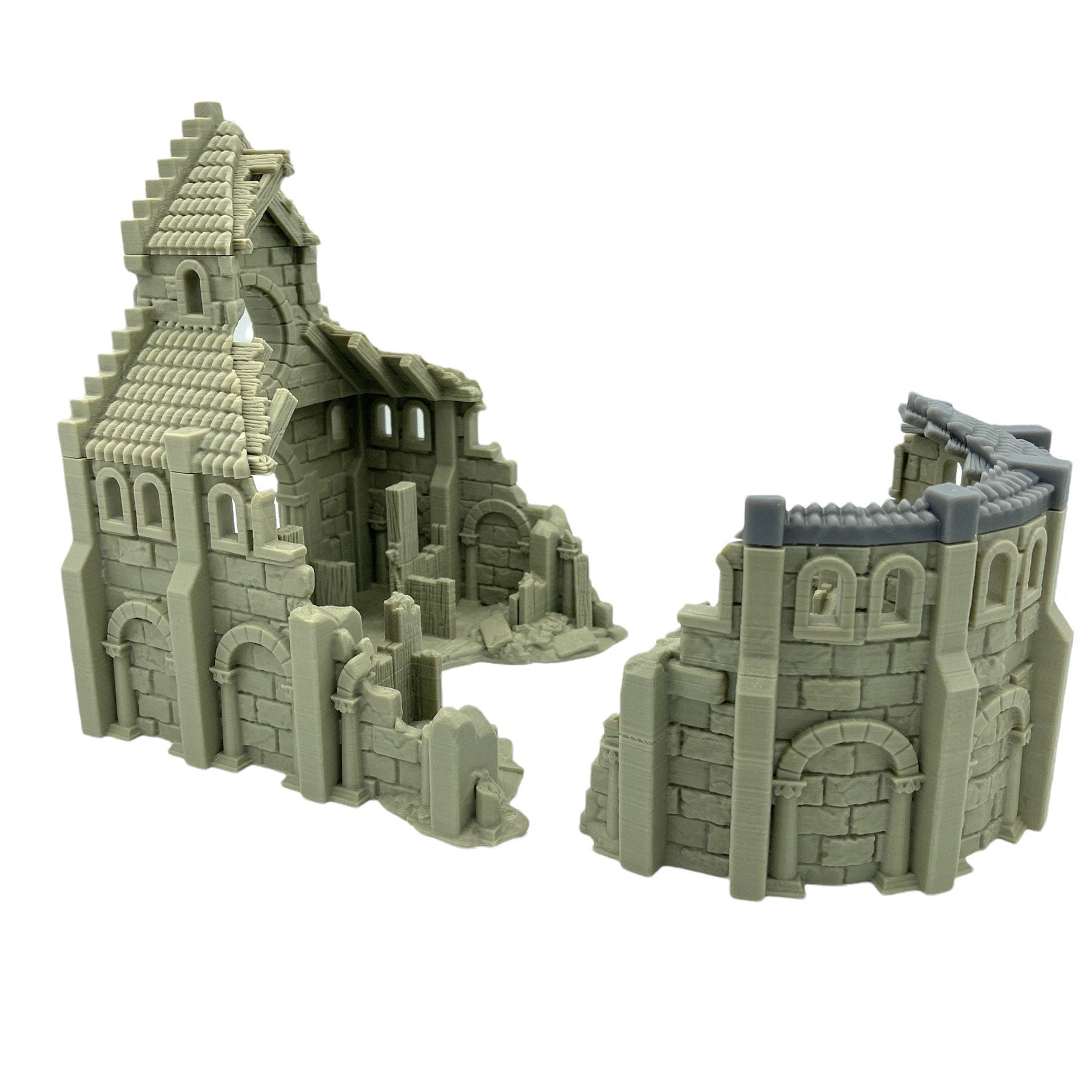 Arkenfel Ruined Stable / Dark Realms Terrain / RPG and Wargame 3d Printed Tabletop Terrain / Licensed Printer