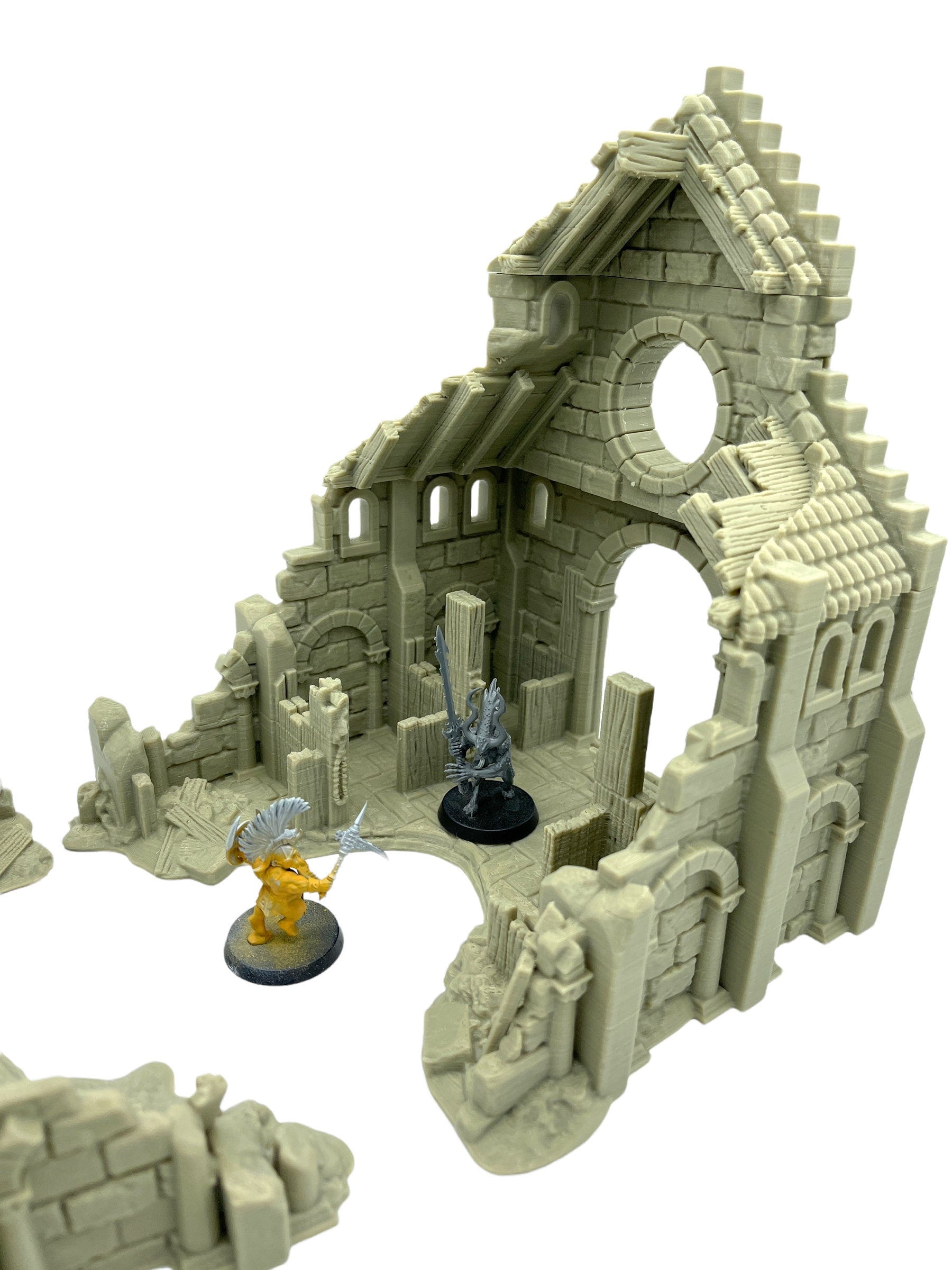 Arkenfel Ruined Stable / Dark Realms Terrain / RPG and Wargame 3d Printed Tabletop Terrain / Licensed Printer