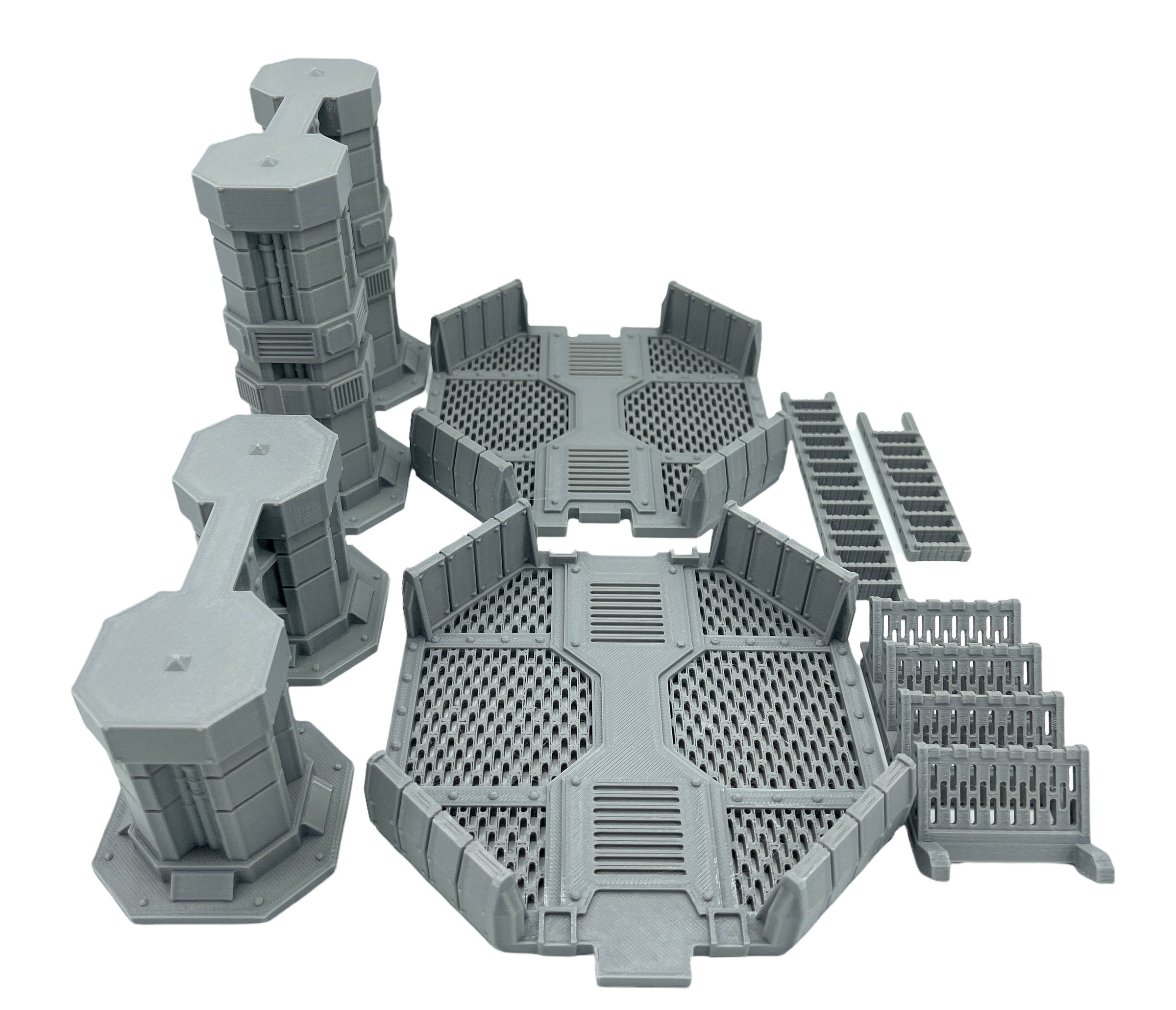 City Dock Platform 3 / Sacrusmundus / 40k / Legion / Shatterpoint / 3d Printed Tabletop Terrain / Licensed Printer