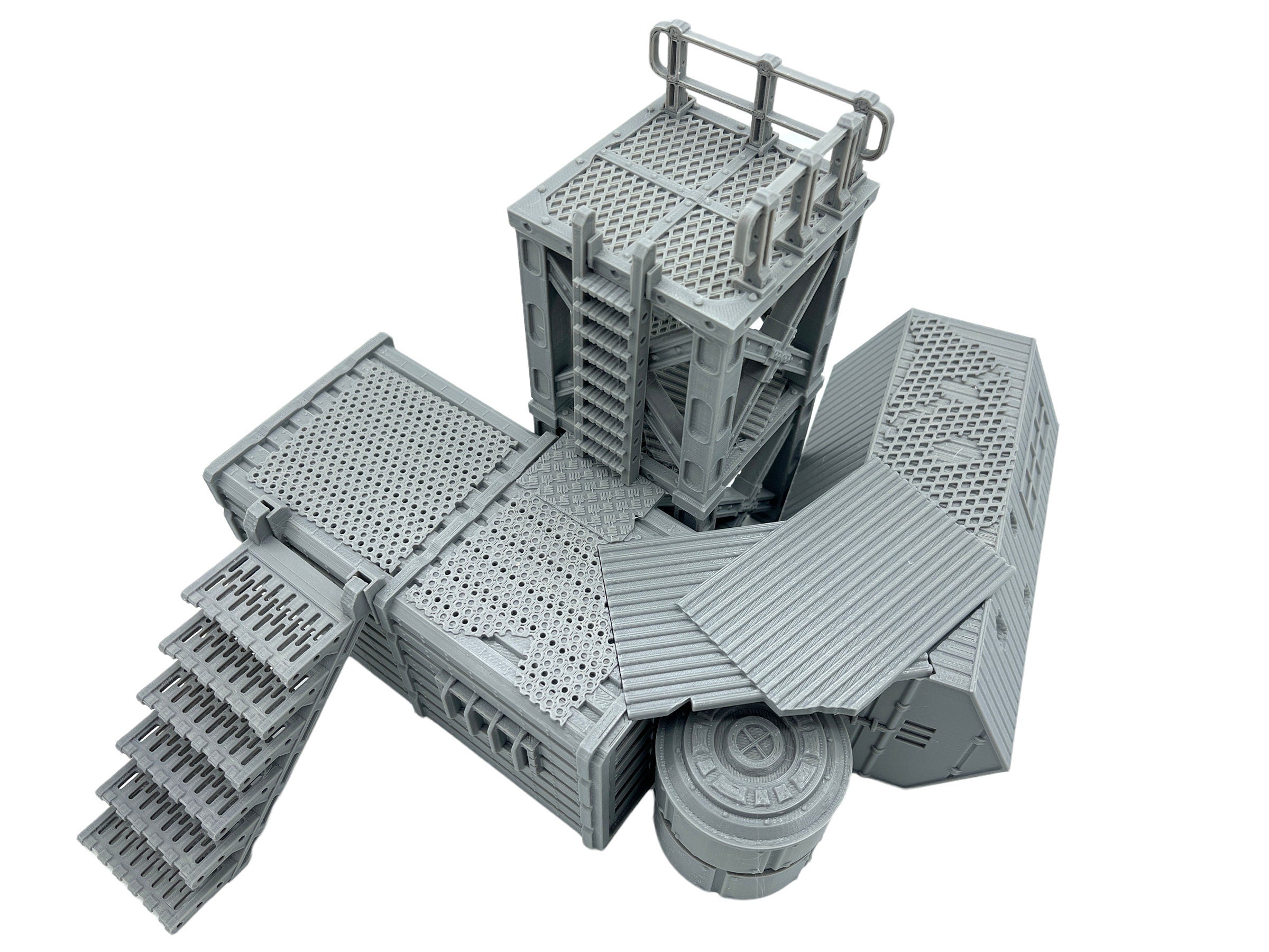 City Docks Container Stack 2 / Sacrusmundus / 40k / Legion / Shatterpoint / 3d Printed Tabletop Terrain / Licensed Printer