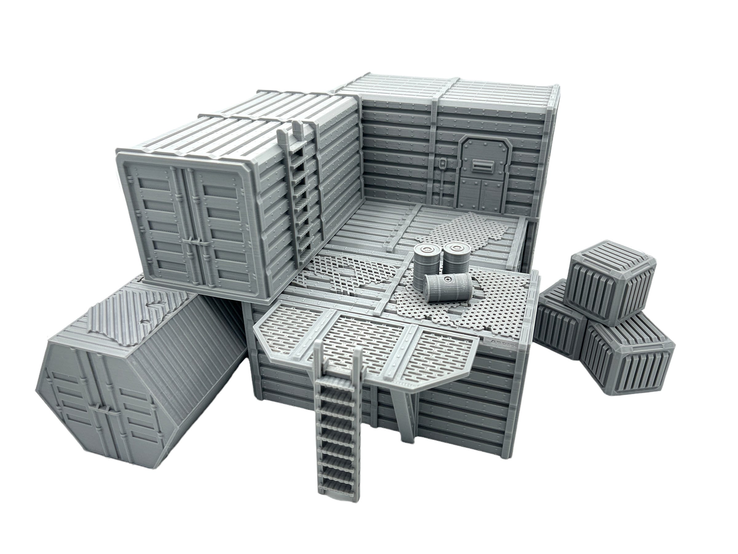 City Docks Container Stack 4 / Sacrusmundus / 40k / Legion / Shatterpoint / 3d Printed Tabletop Terrain / Licensed Printer