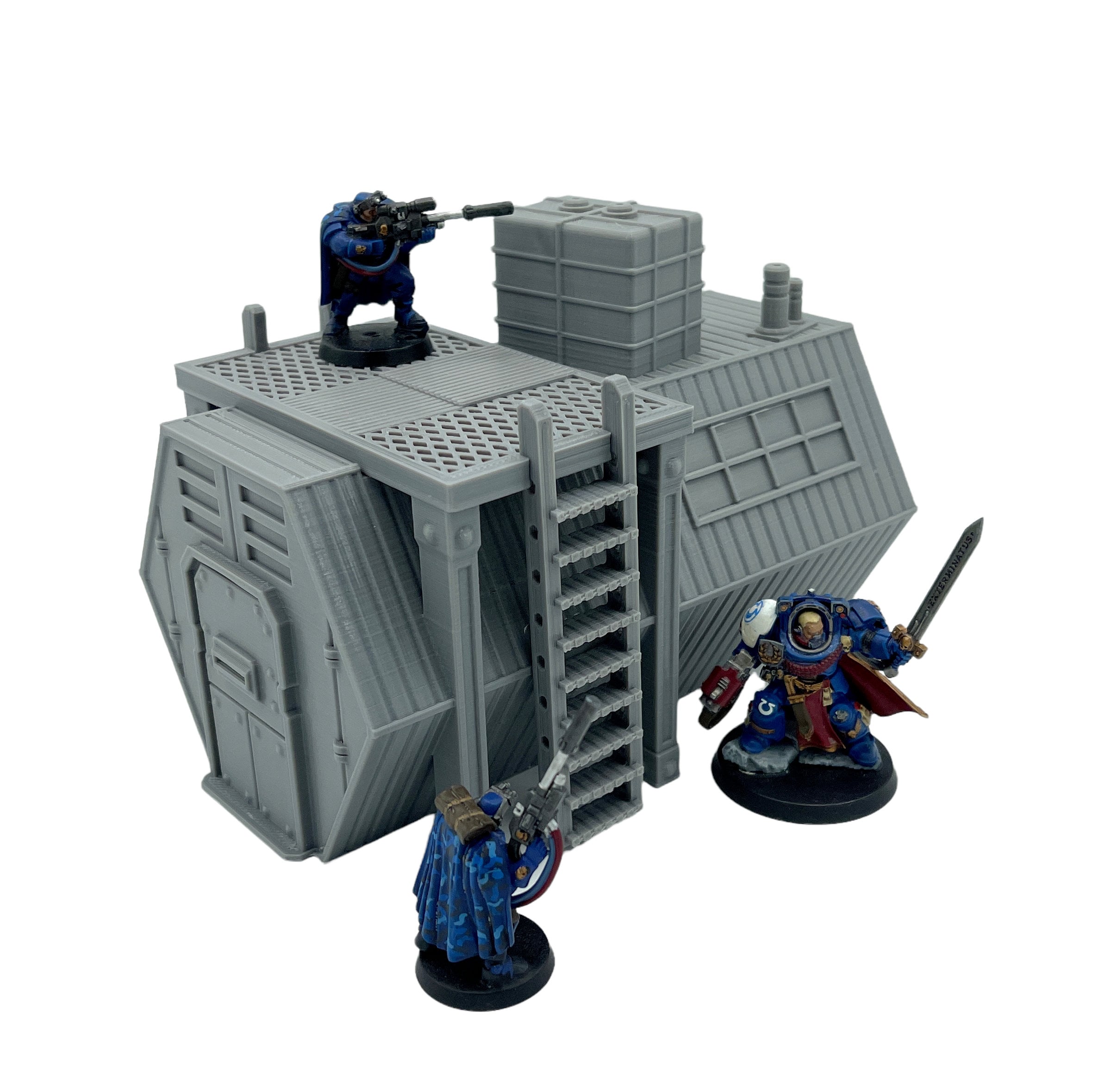 City Docks Hab 1 / Sacrusmundus / RPG and Wargame 3d Printed Tabletop Terrain / Legion / 40k / Shatterpoint