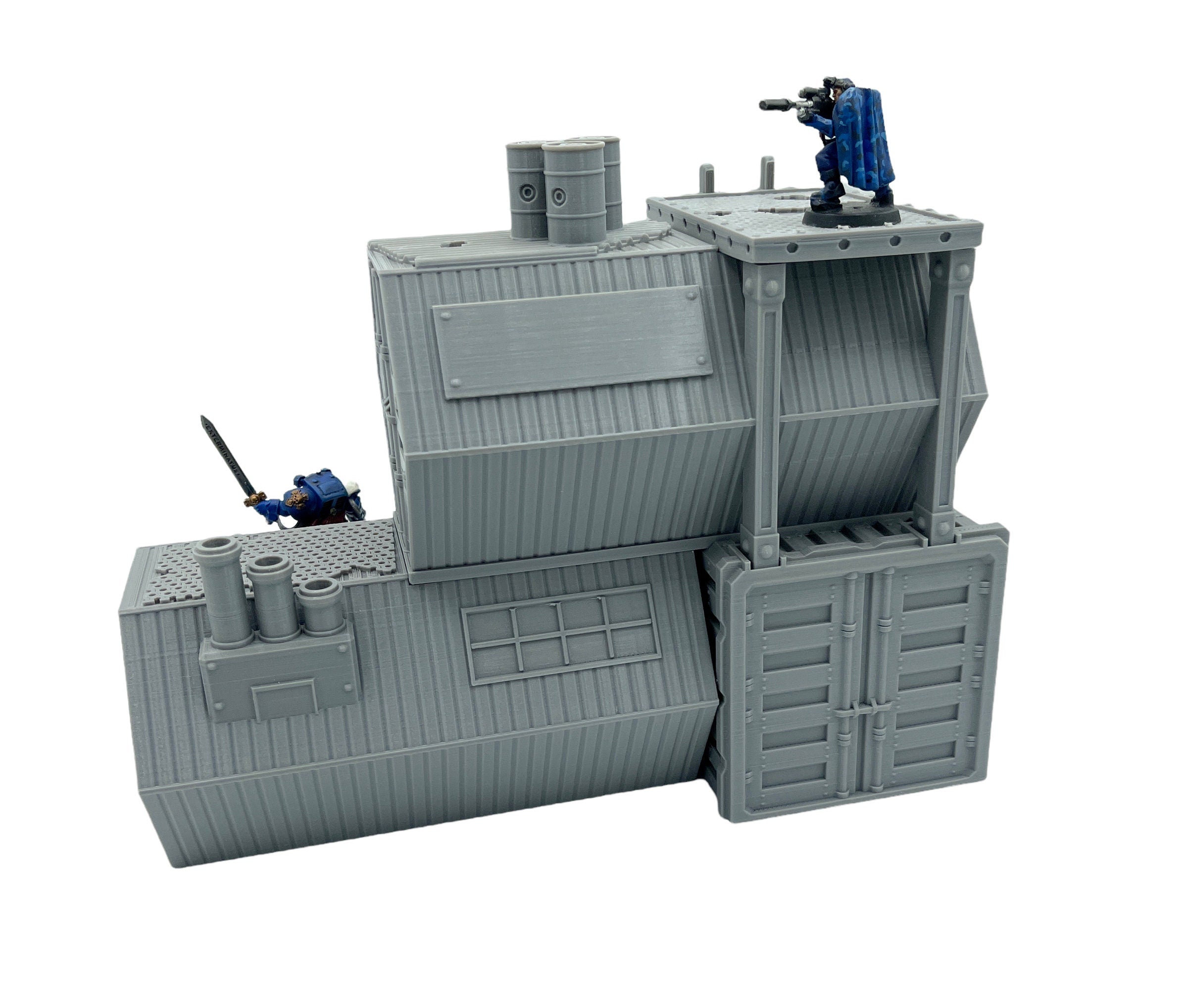 City Docks Hab 2 / Sacrusmundus / 40k / Legion / Shatterpoint / 3d Printed Terrain