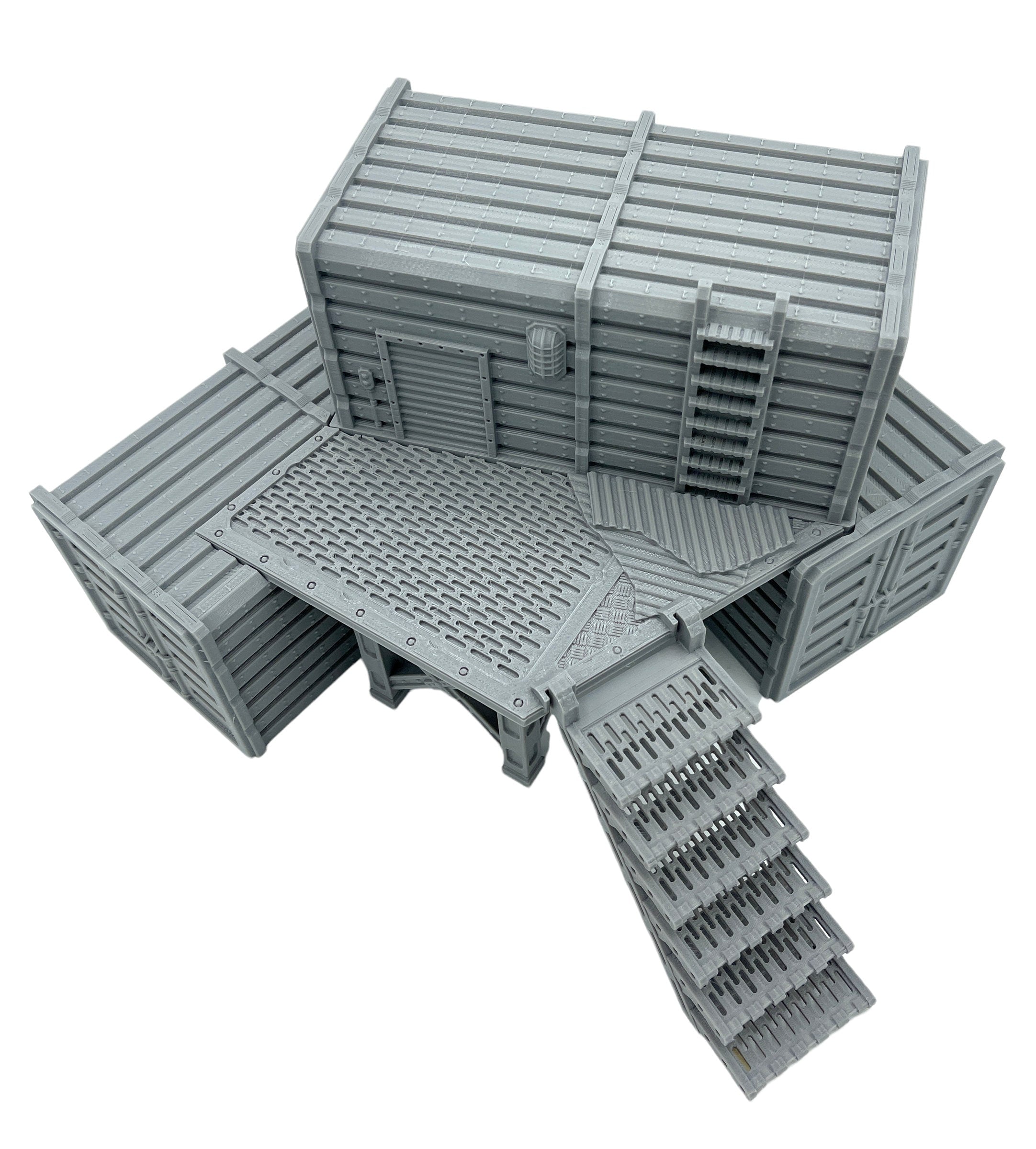 City Docks Container Stack 3 / Sacrusmundus / 40k / Legion / Shatterpoint / 3d Printed Tabletop Terrain / Licensed Printer