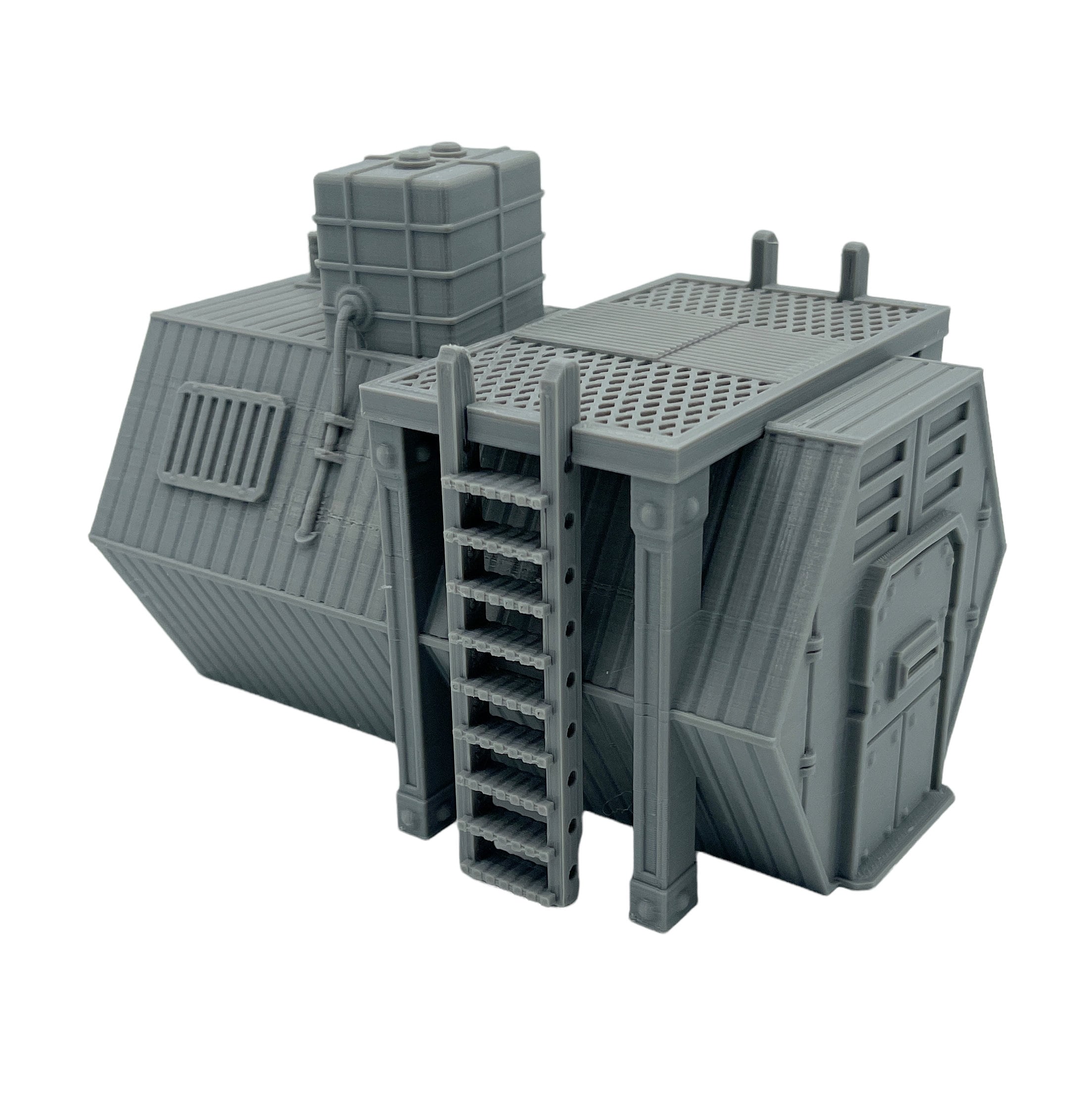 City Docks Hab 1 / Sacrusmundus / RPG and Wargame 3d Printed Tabletop Terrain / Legion / 40k / Shatterpoint