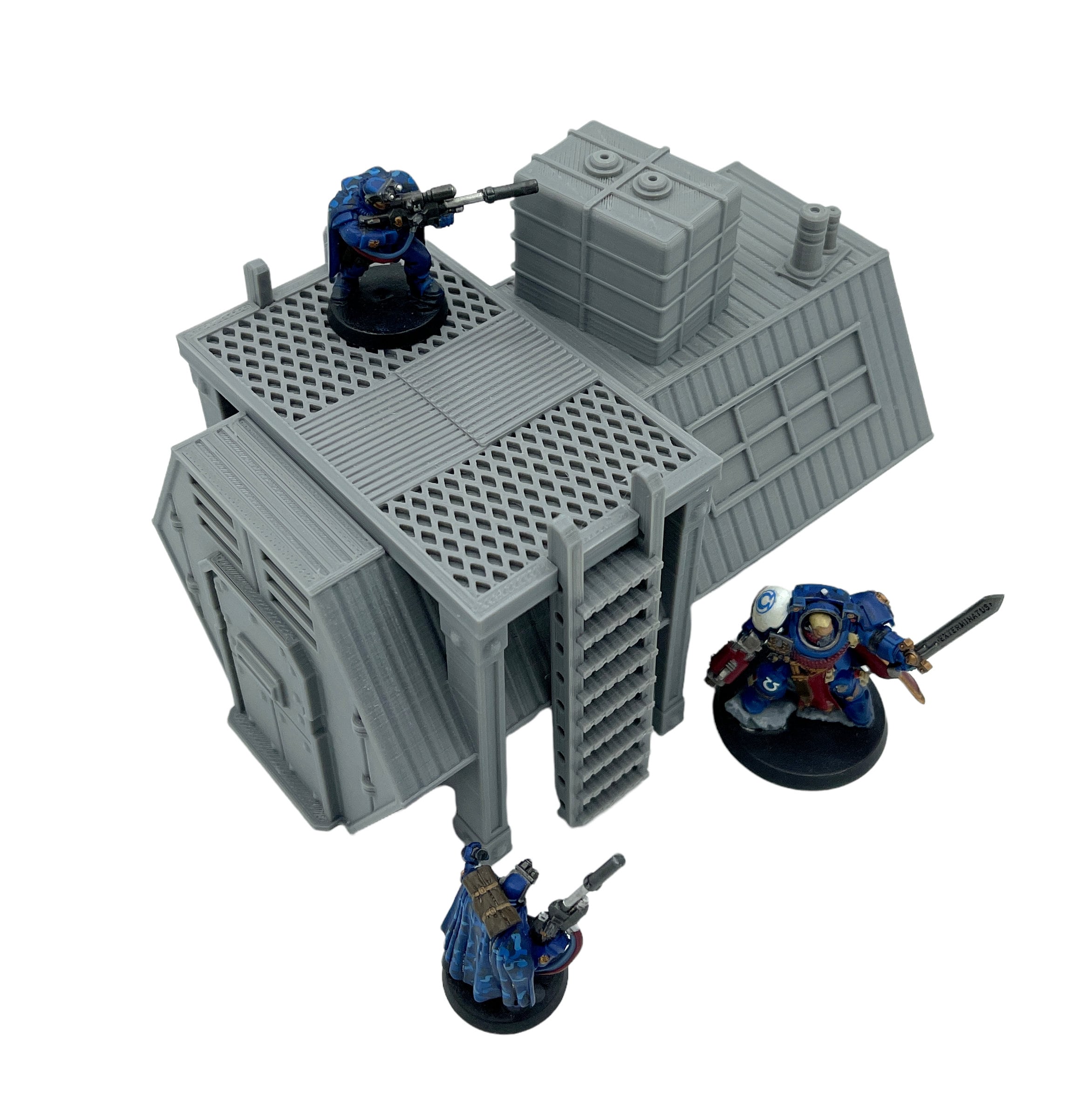 City Docks Hab 1 / Sacrusmundus / RPG and Wargame 3d Printed Tabletop Terrain / Legion / 40k / Shatterpoint