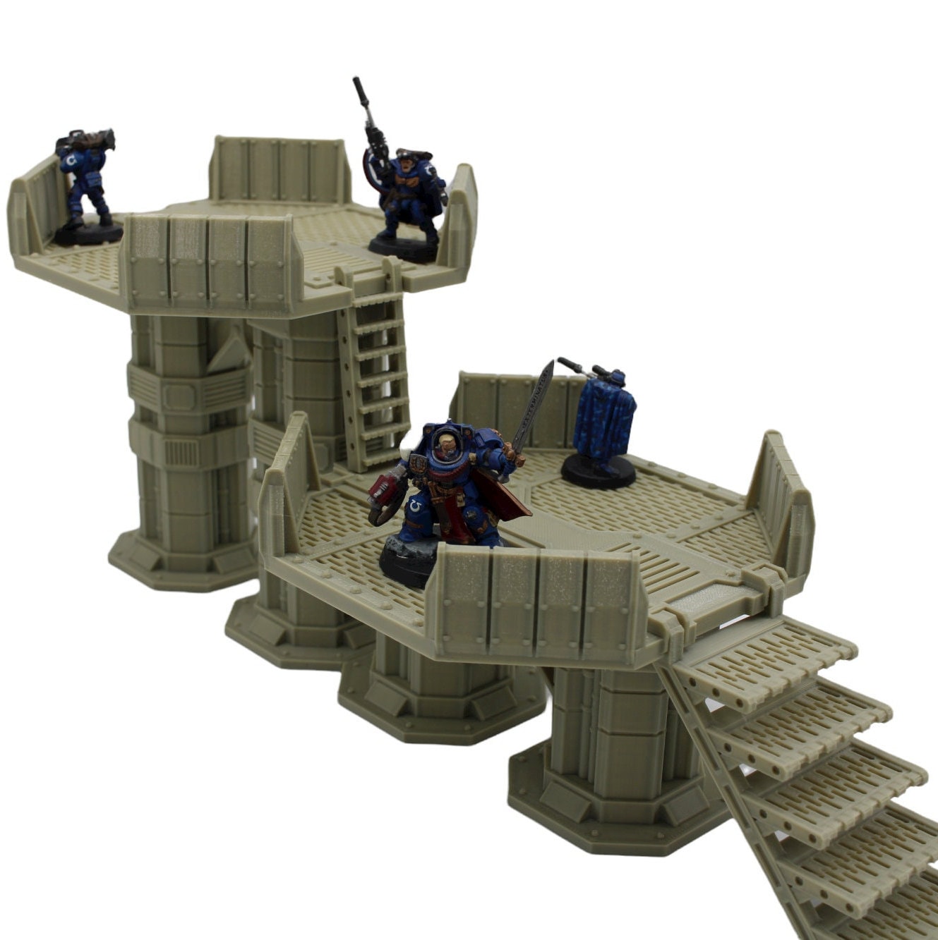 City Dock Platform 3 / Sacrusmundus / 40k / Legion / Shatterpoint / 3d Printed Tabletop Terrain / Licensed Printer