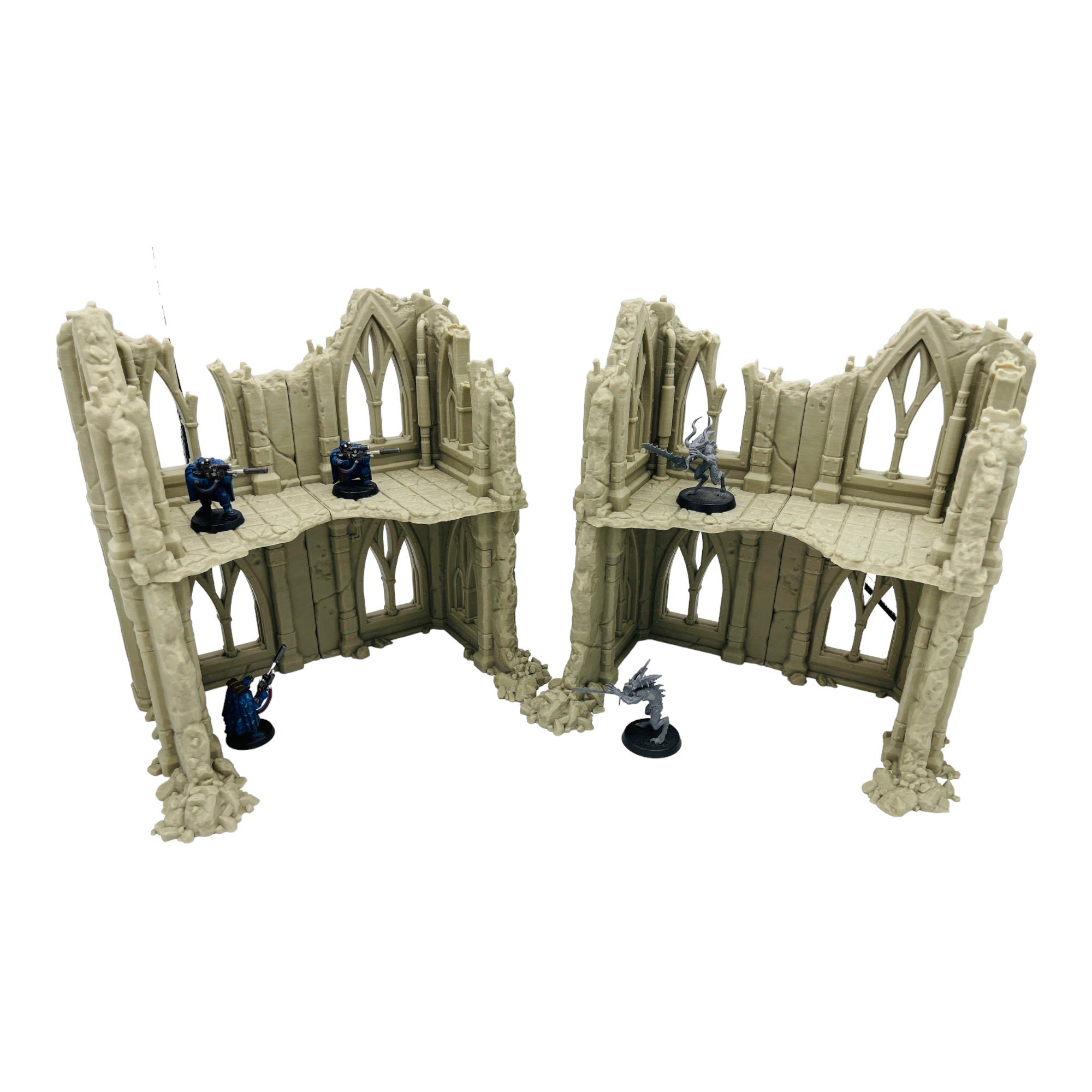 Ruined Structure 1 - Ruins of the Empire / Forbidden Prints / RPG and Wargame 3d Printed Tabletop Terrain / Licensed Printer