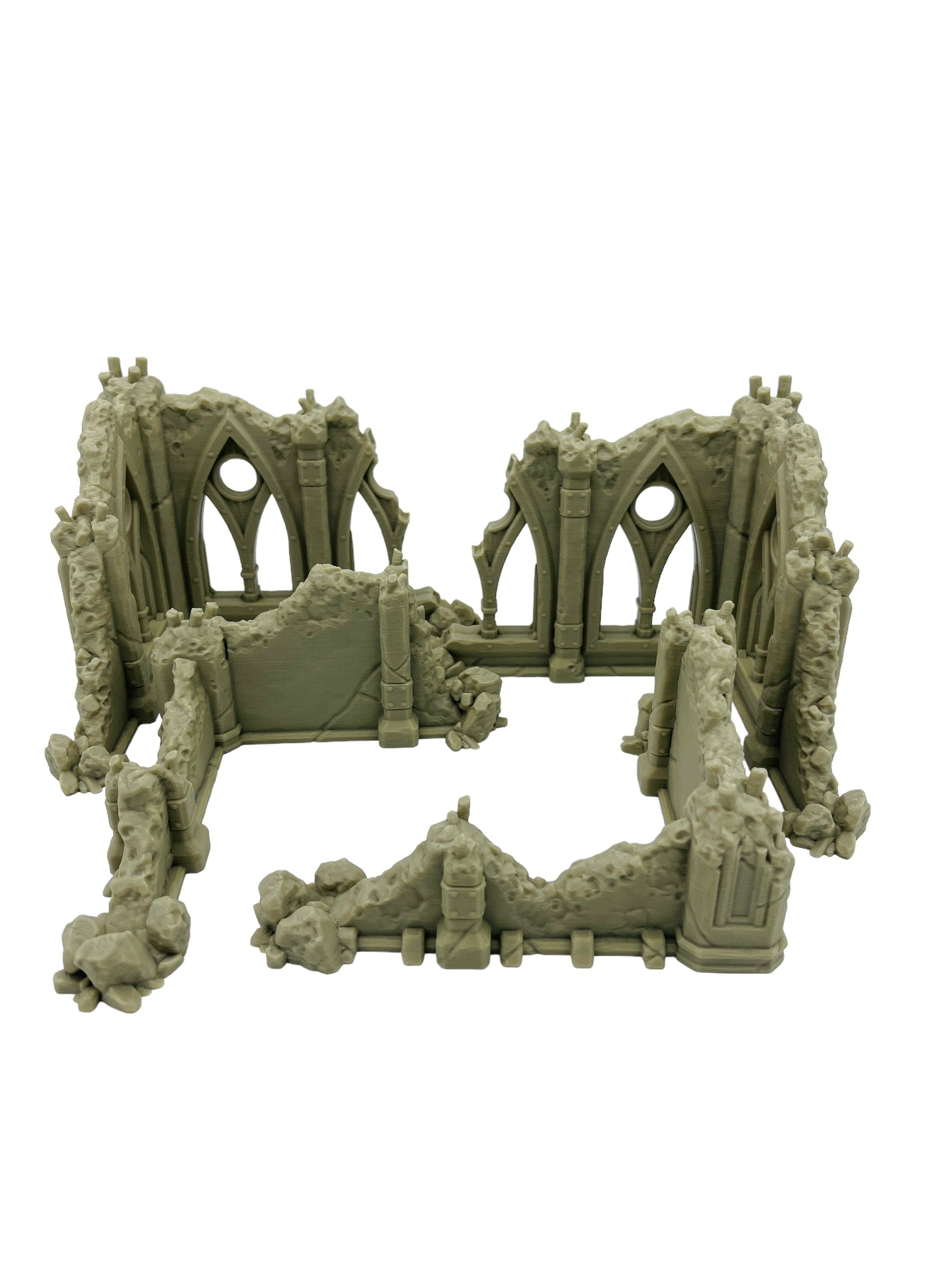 Ruined Ground Scatter Corner Pieces - Ruins of the Empire / Forbidden Prints / RPG and Wargame 3d Printed Terrain / Licensed Printer